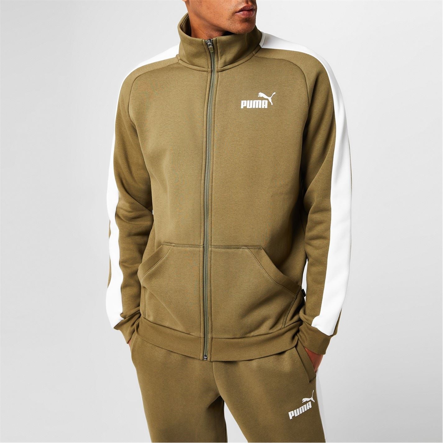 Puma Mens Clean Fleece Tracksuit