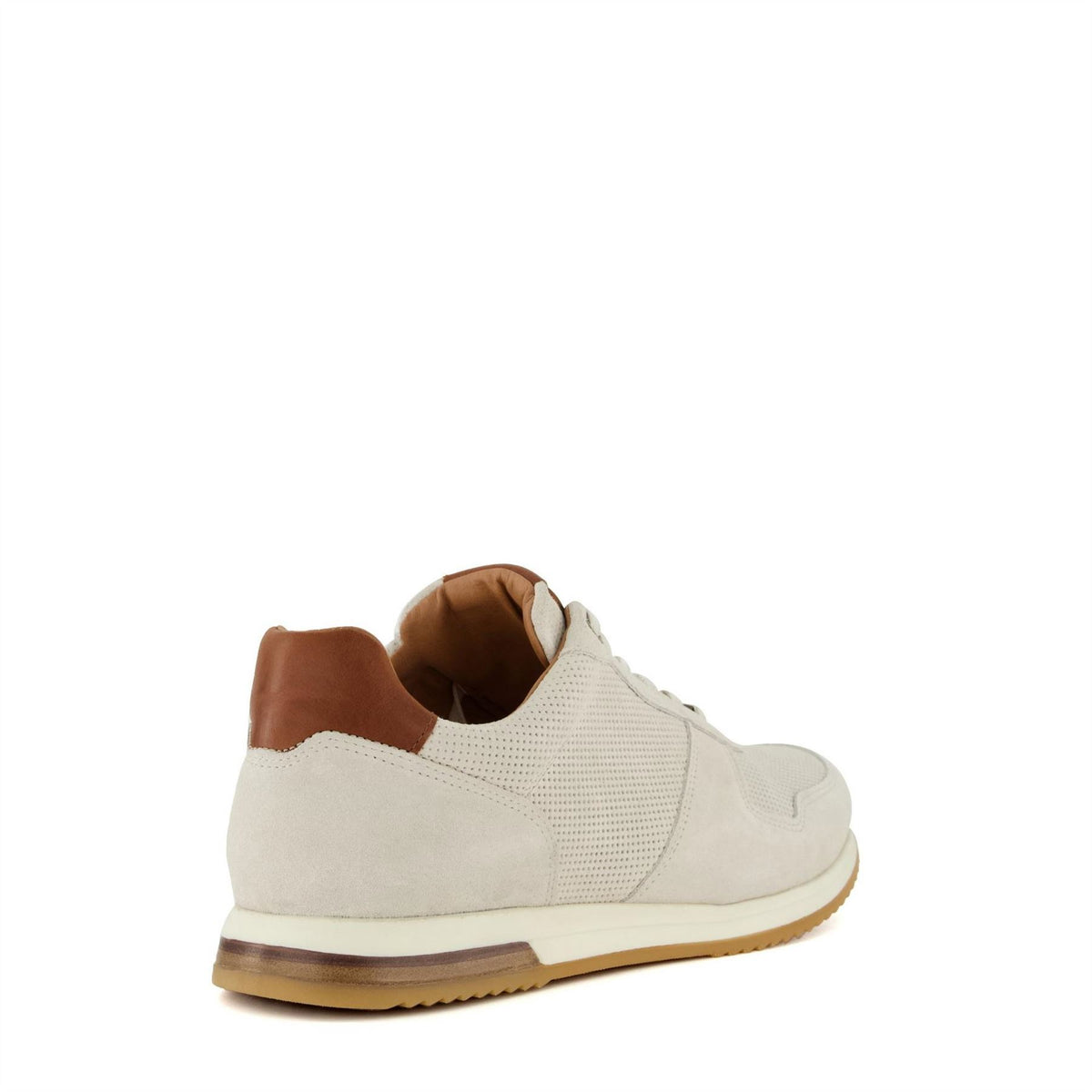 Dune London Trilogy Textured Lace-Up Trainers