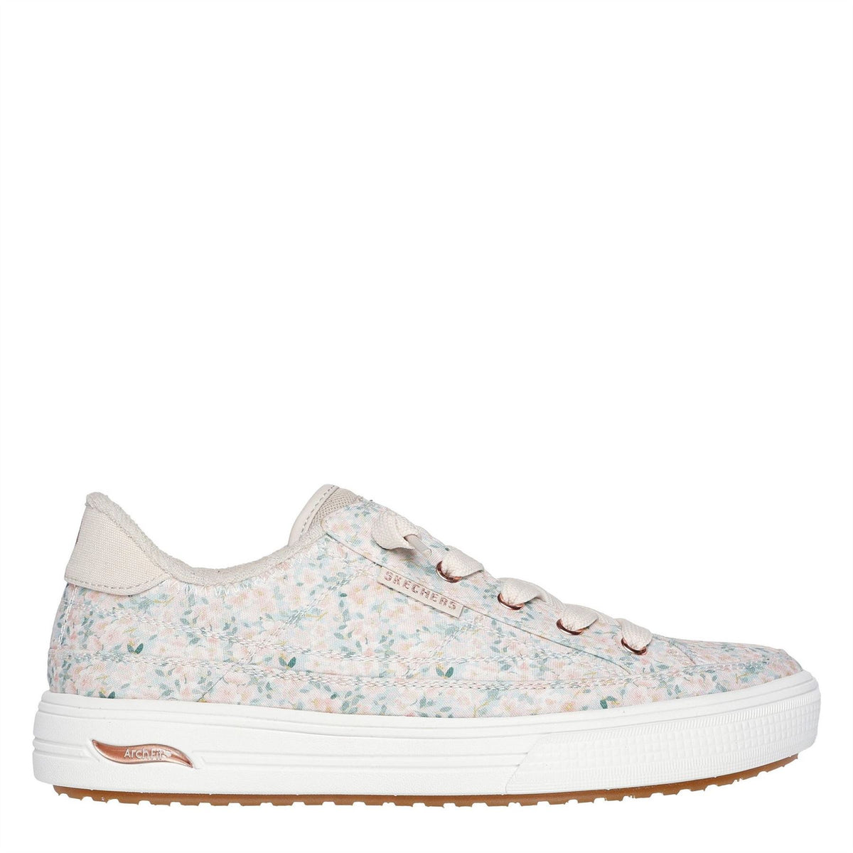 Skechers Womens Arch Fit Arcade   Flowa Powa Low Top Trainers