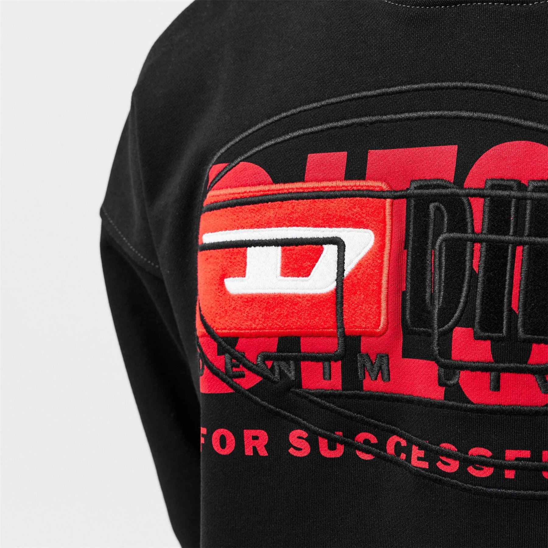 Diesel Hooded Relaxed Fit Lettering Sweatshirt