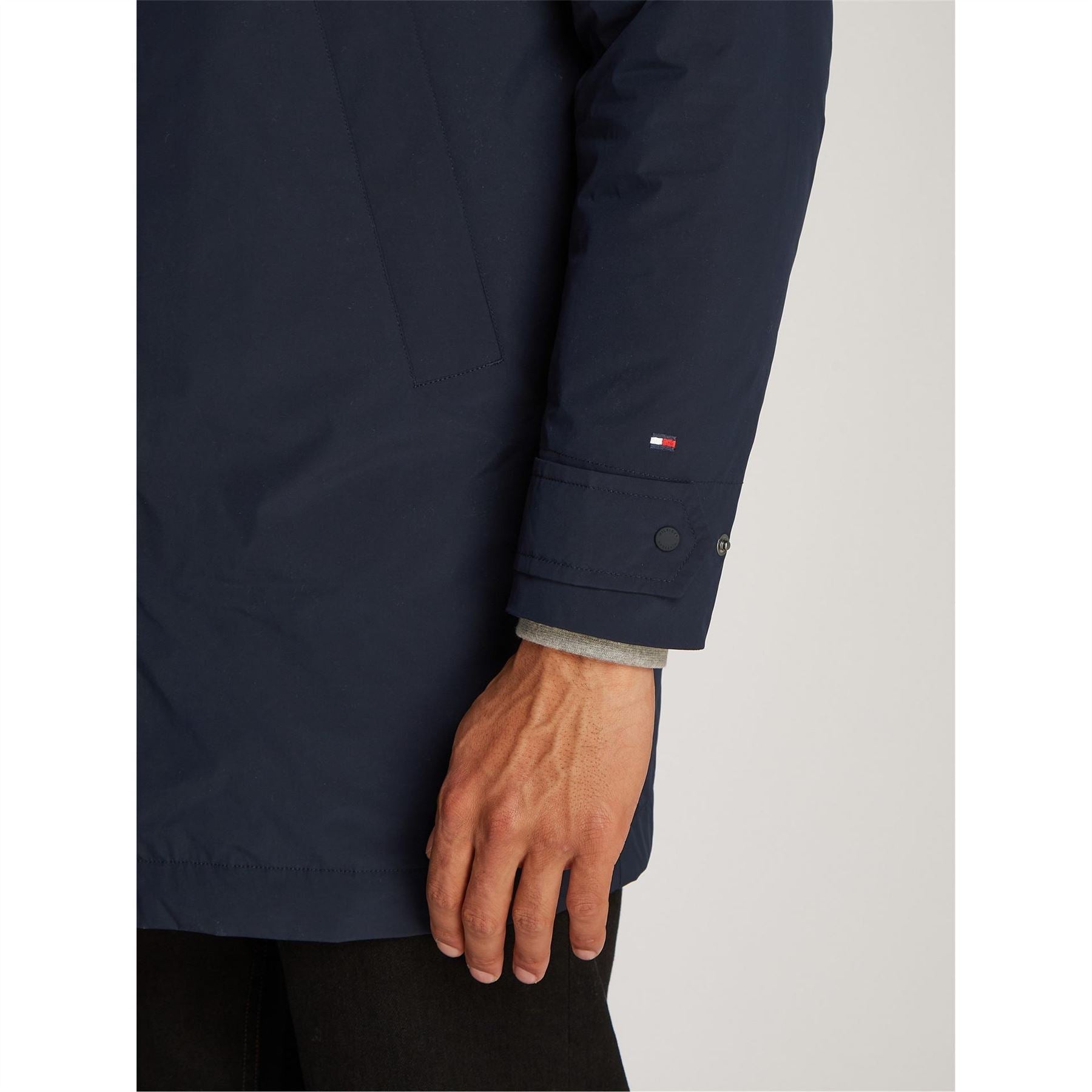 Tommy Hilfiger Packable Water Resistant Lightweight Trench Coat