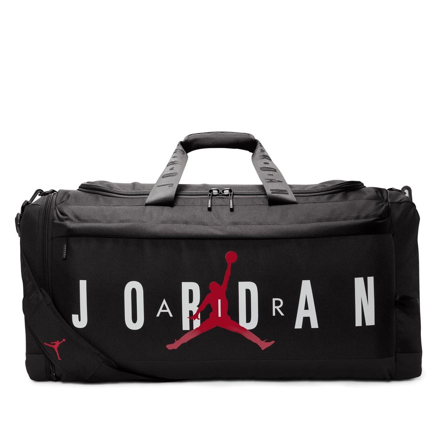 Air Jordan Graphic Print Duffle Bag with Logo