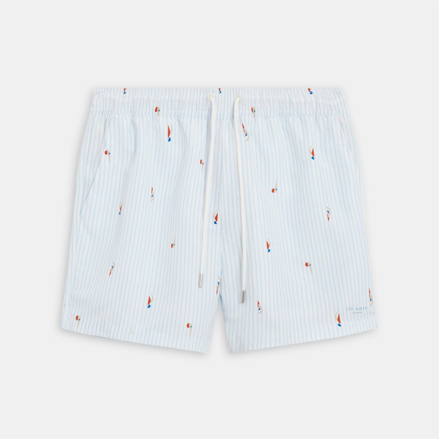 Ted Baker Baker Stripe Swim Shorts