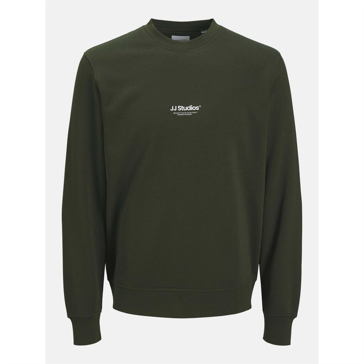 Jack and Jones Jjesoho Crew Neck Cotton Sweatshirt