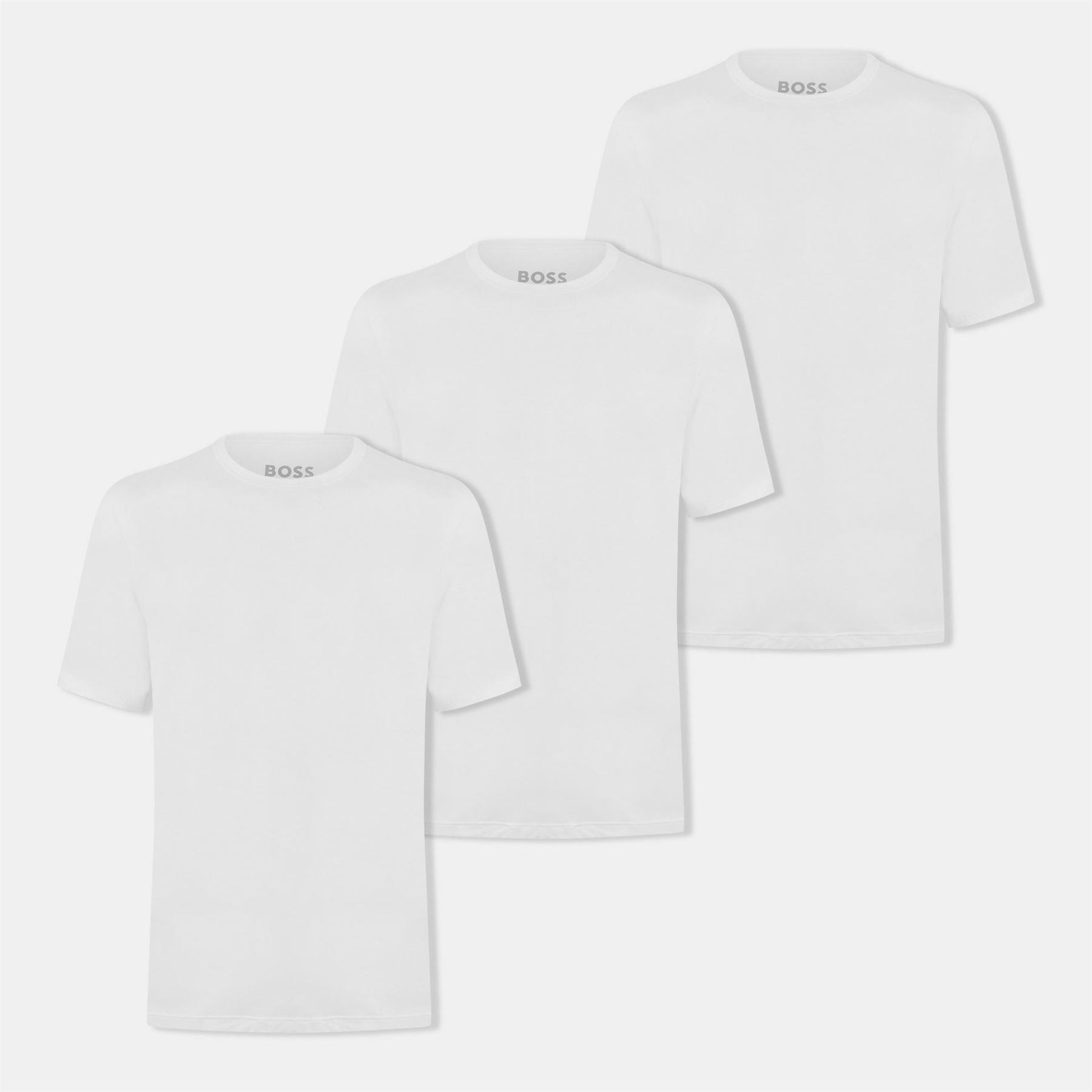 Boss Regular Fit Bamboo 3 Pack T-Shirts