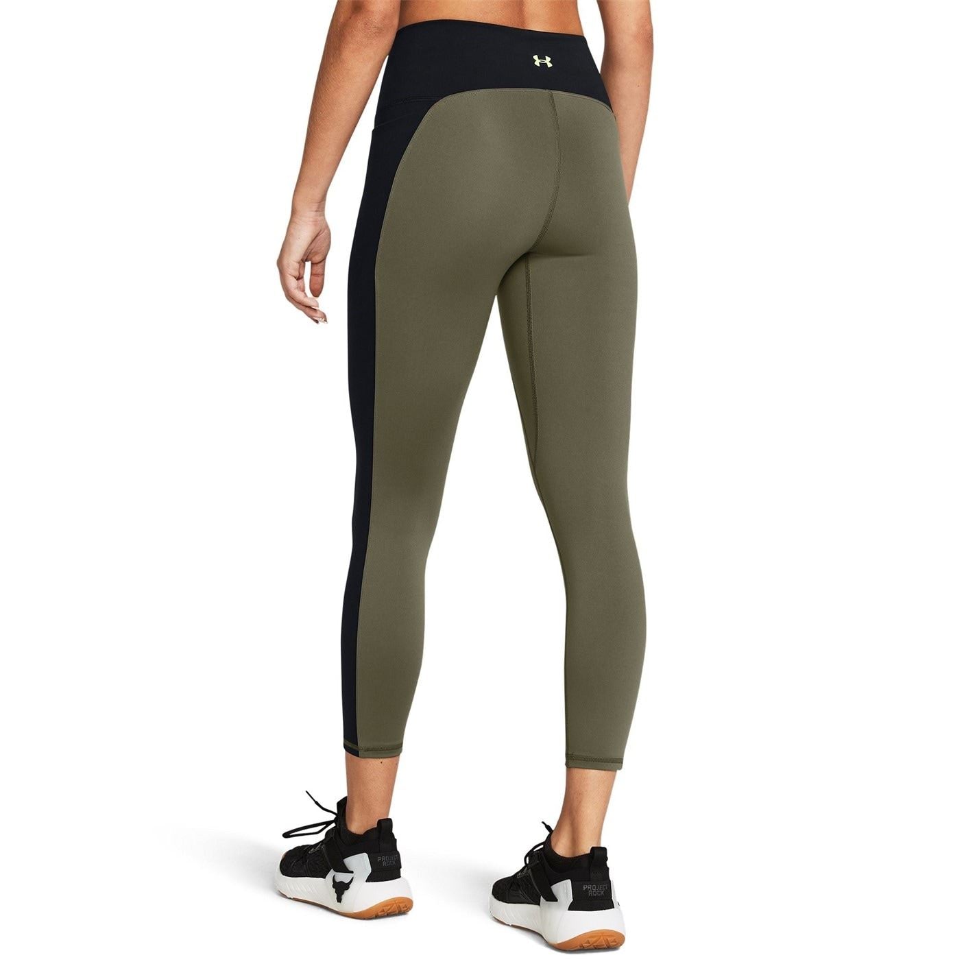 Under Armour Womens Project Rock Colourblock Ankle Gym Leggings