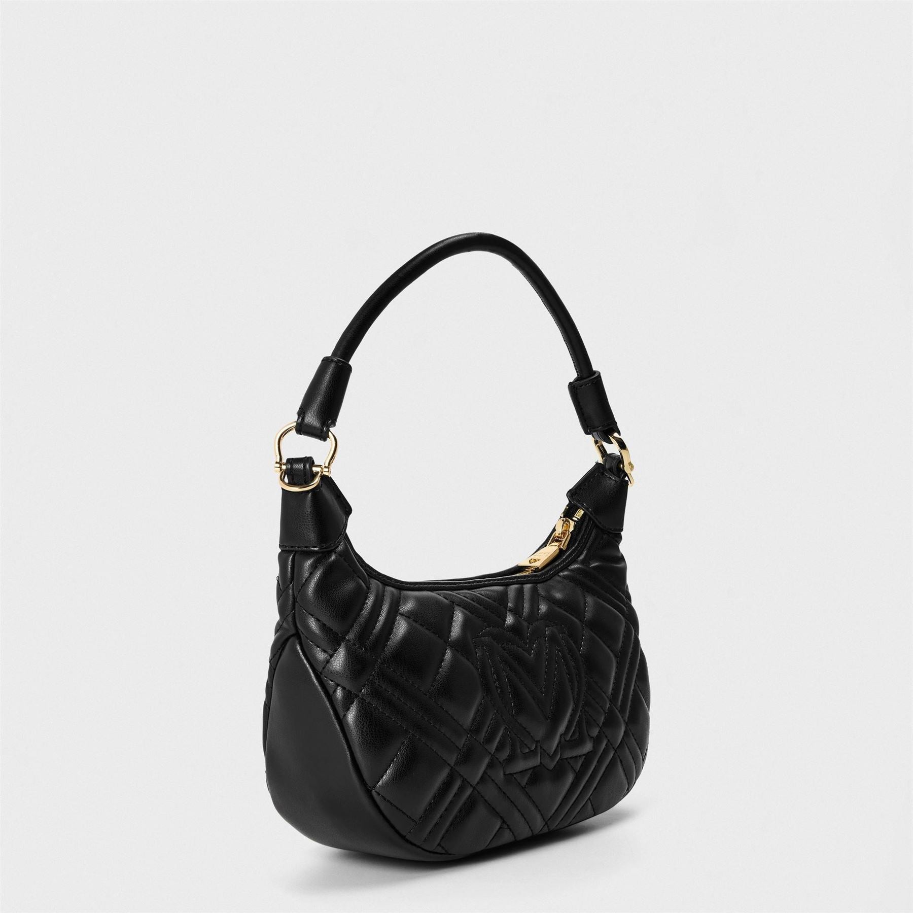Love Moschino Superq Gold-Tone Geometric Patterned Crossbody Bag