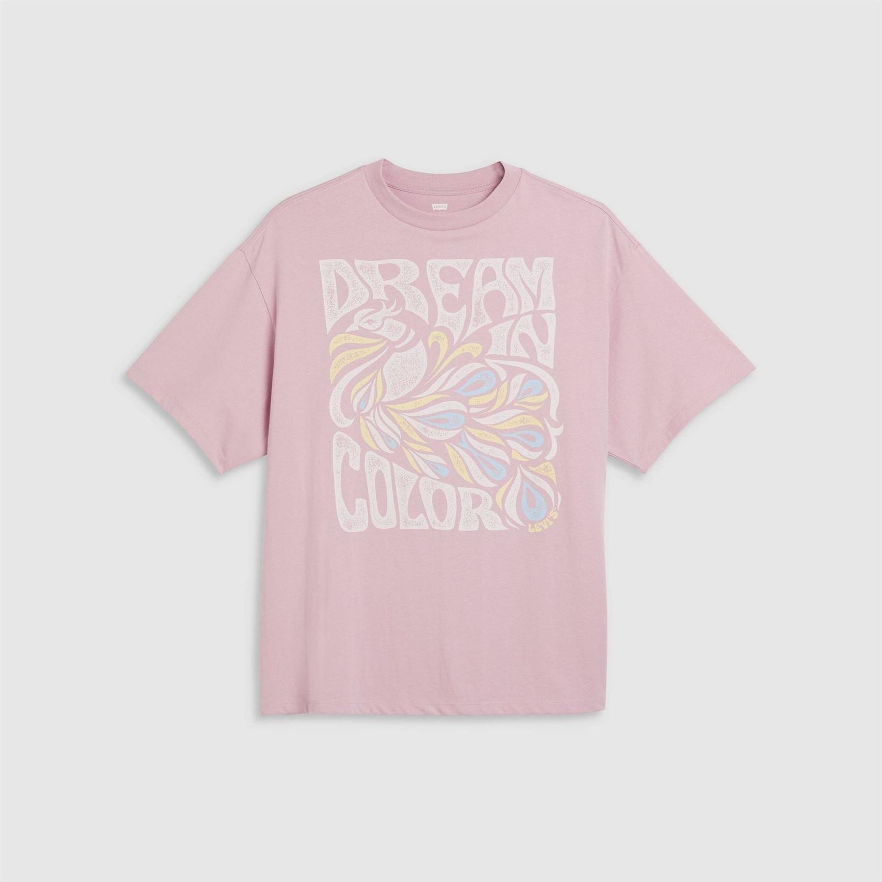 Levis Oversize Fit Lettering Crew Neck T-Shirt