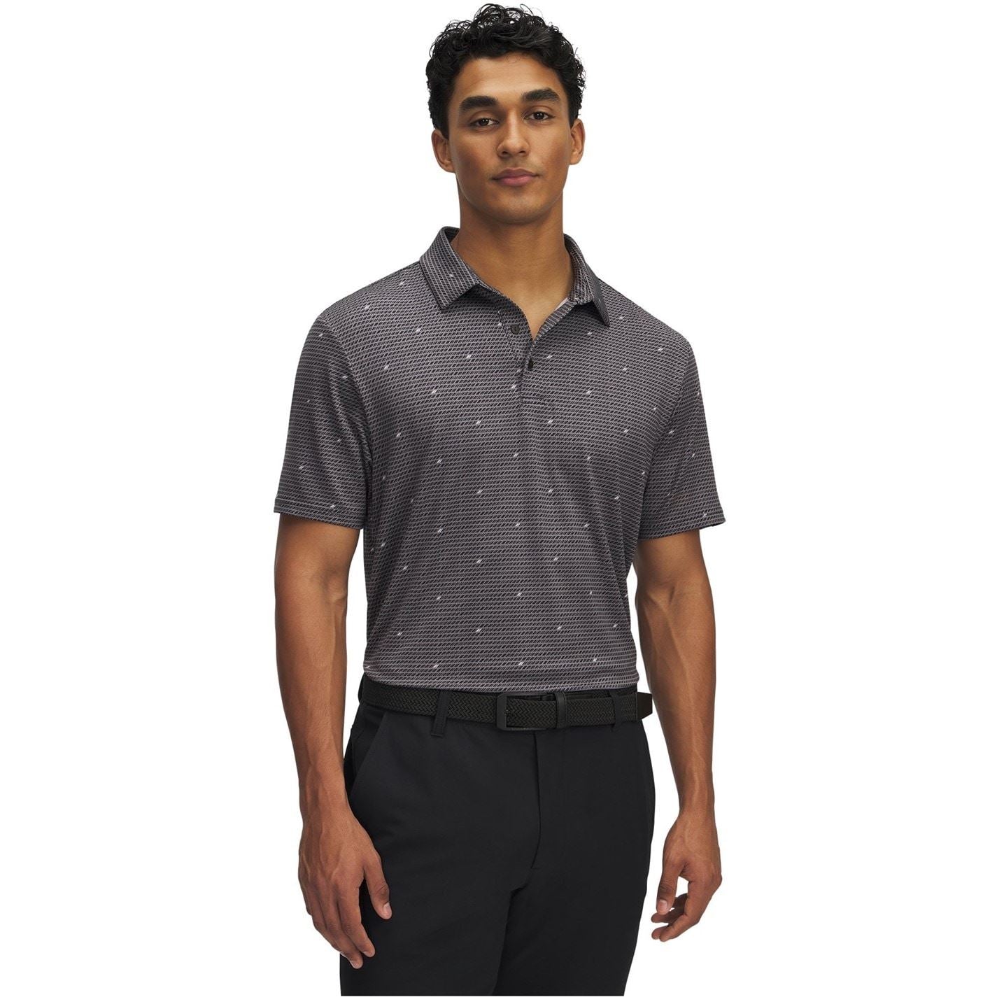 Under Armour Printed Collared Neck Short Sleeve Polo Shirt