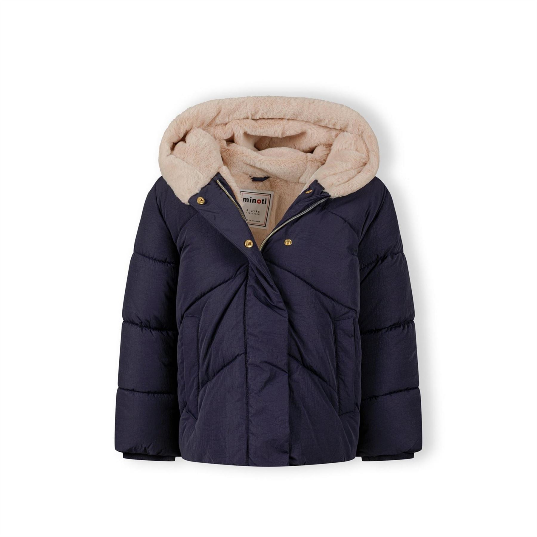 Minoti Girls Warm Padded Jacket Navy