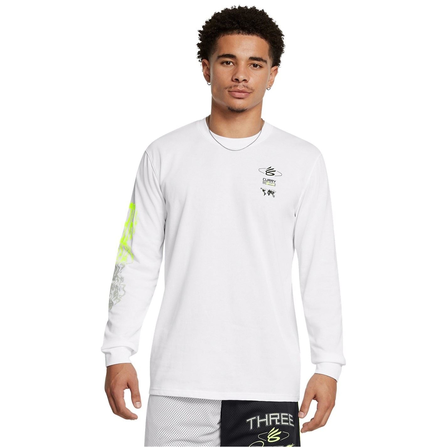 Under Armour Curry Verbiage Heavyweight Long Sleeve T-Shirt Adults