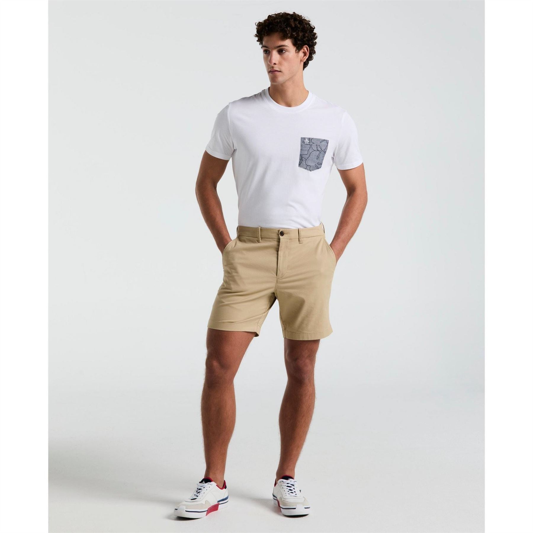 Original Penguin Cotton Tencel Denim Shorts