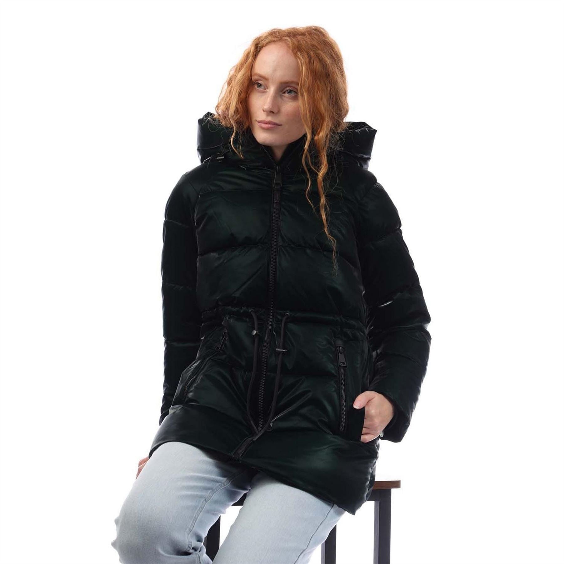 DKNY Front Drawcord Puffer Jacket
