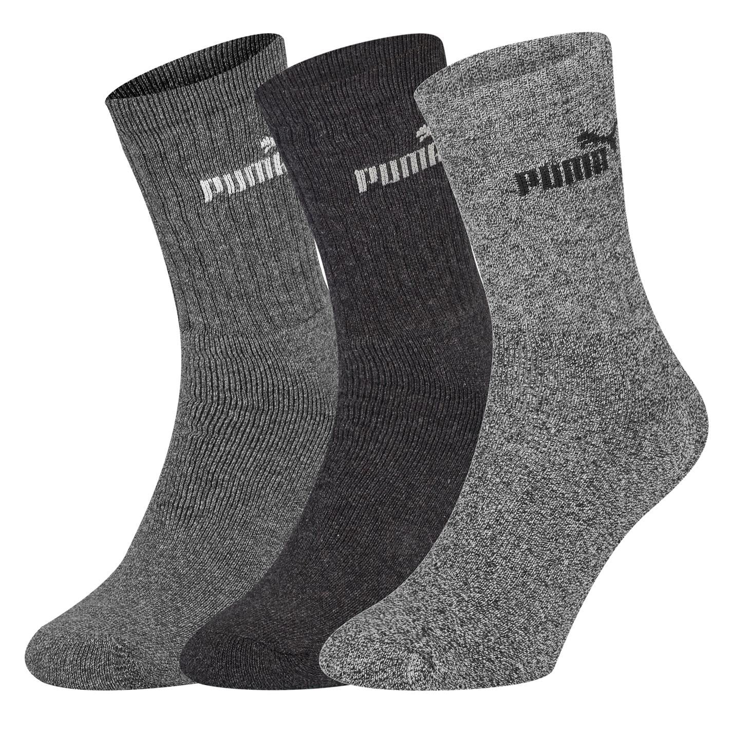 Puma Mens 3 Pack Crew Socks