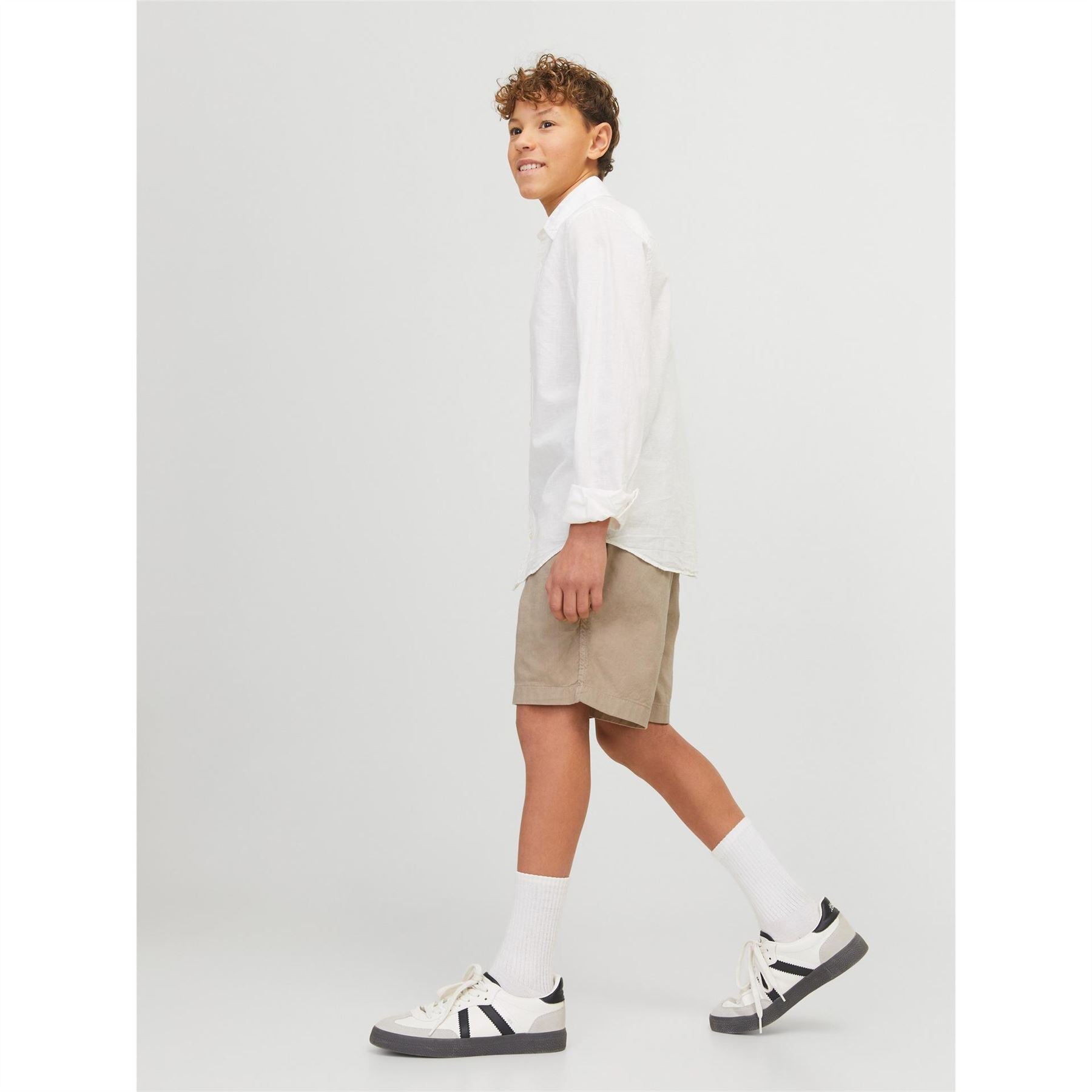 Jack and Jones Linen Woven Tracksuit Shorts