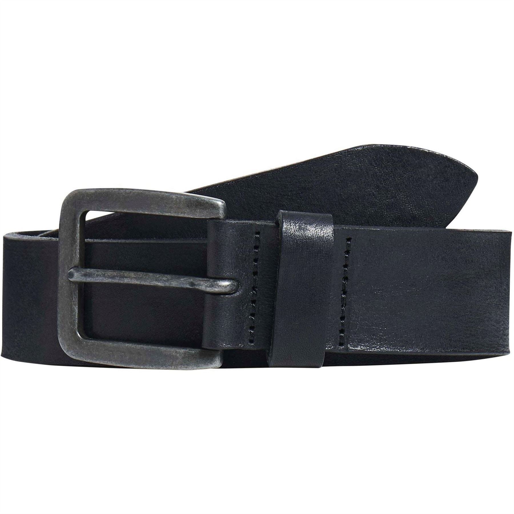 Jack and Jones Leather Pin Buckle Belt with Stitching