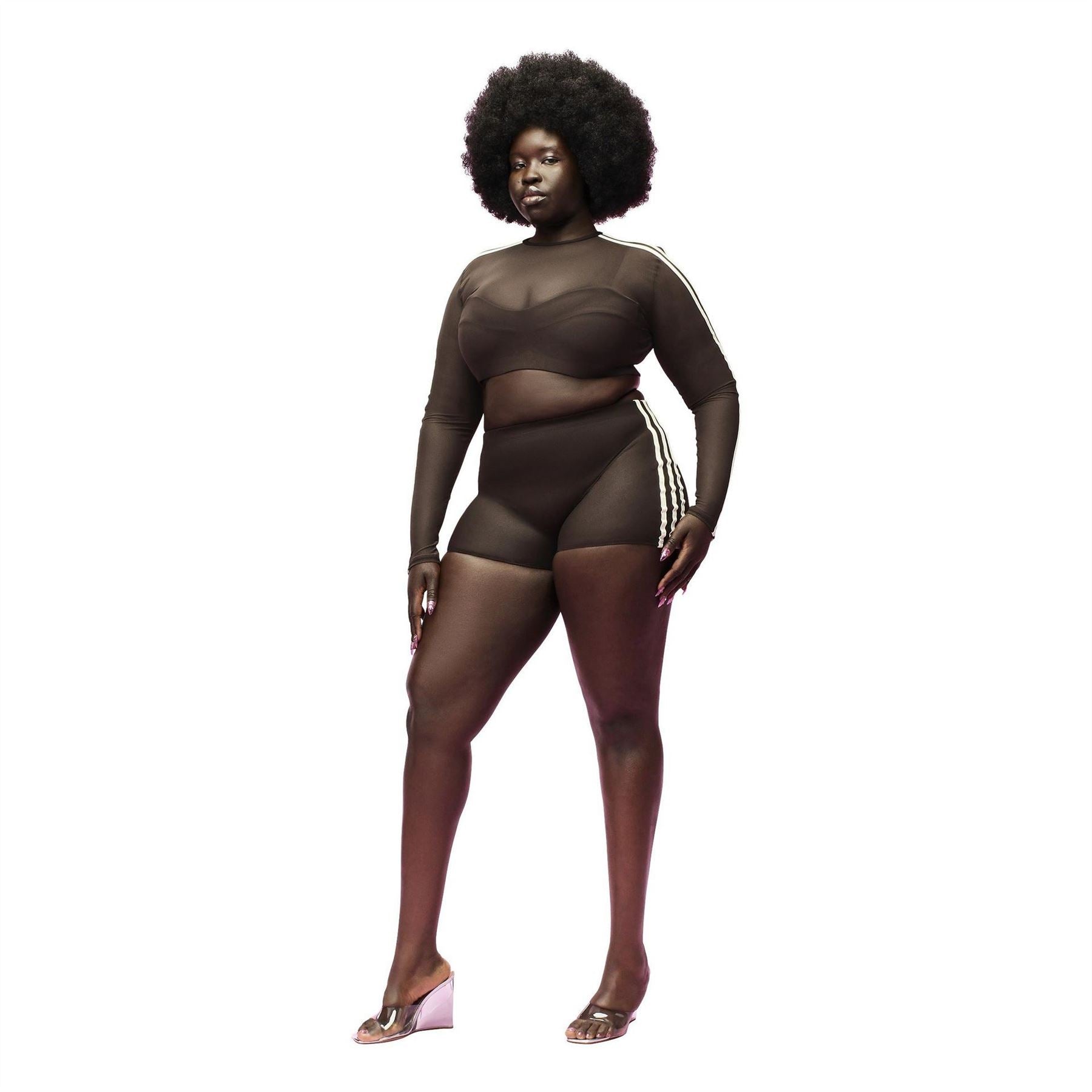 adidas Originals Ivy Park Illusion Long Sleeve Swim Top