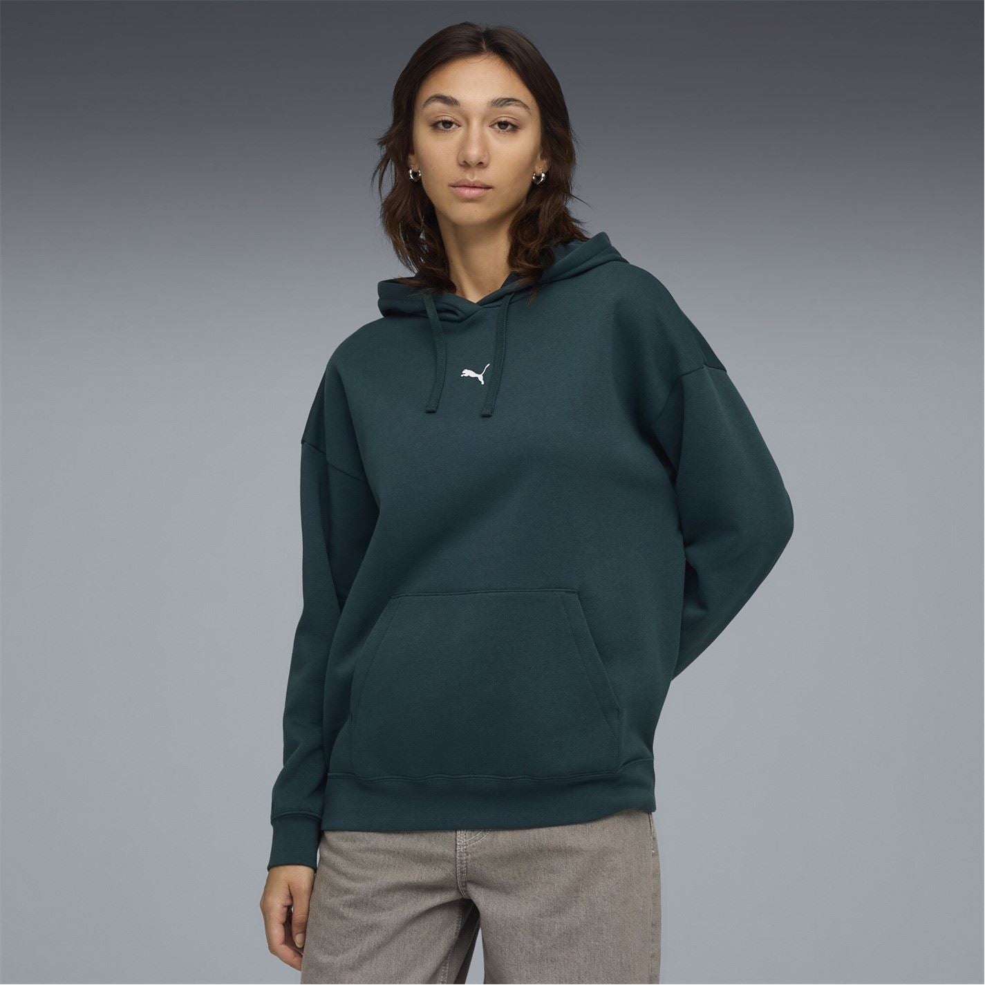 Puma Womens Essentials Oversized Hoodie