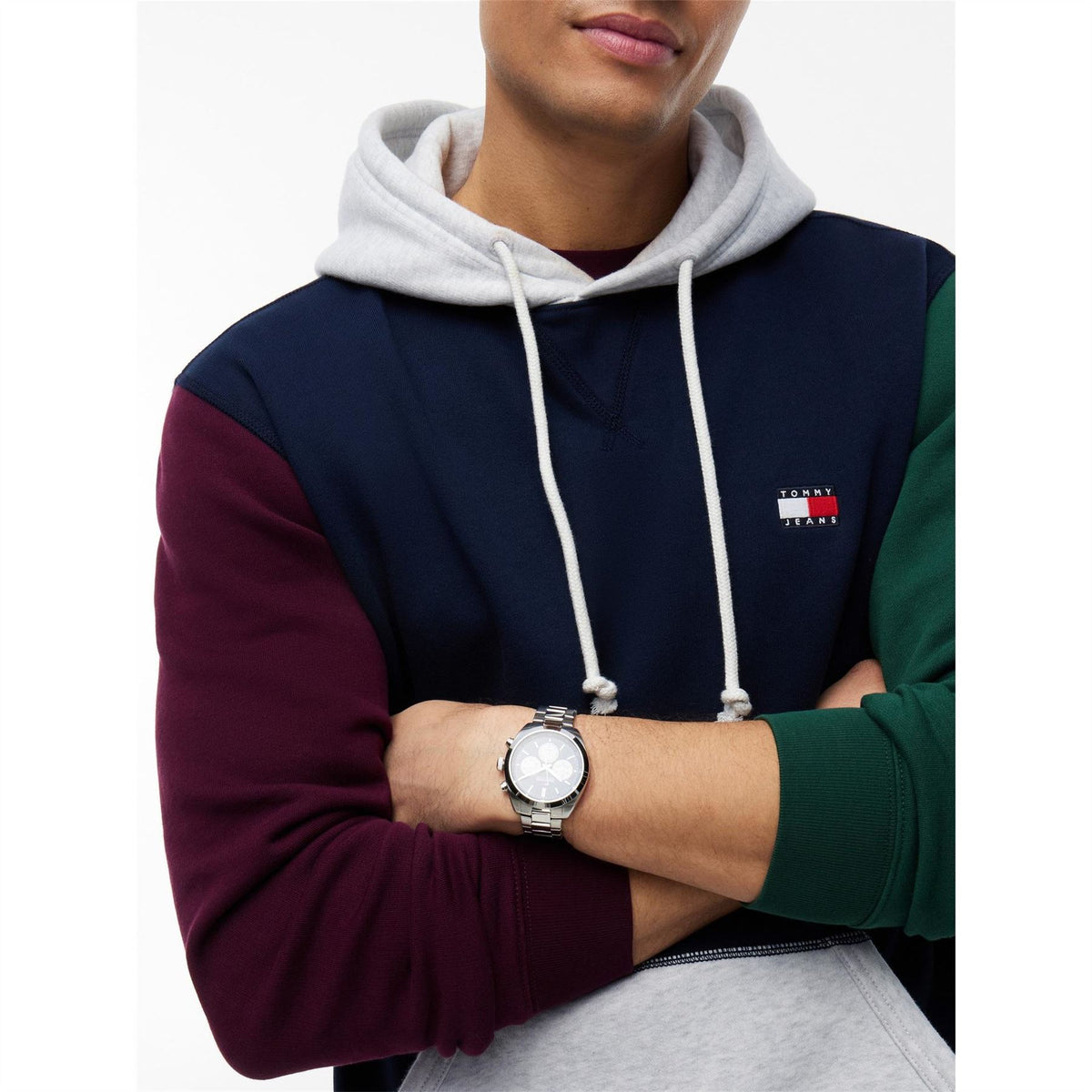 Tommy Jeans Badge Cotton Over The Head Hoodie