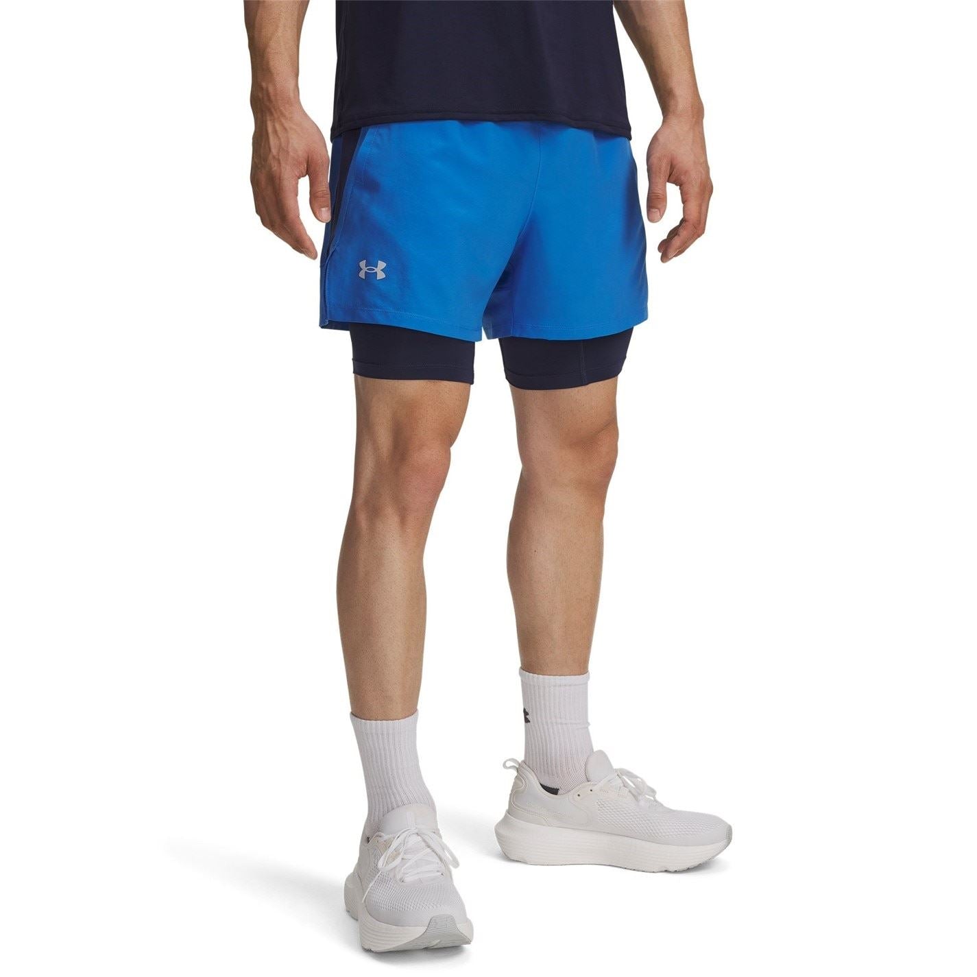 Under Armour Mens Armour Ua Launch 2 In 1 7 Shorts