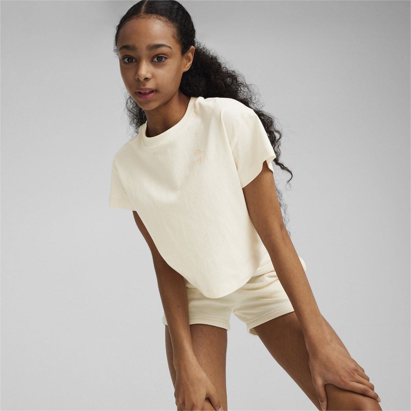 Puma Charcoal Active Mesh Crew Neck T-Shirt