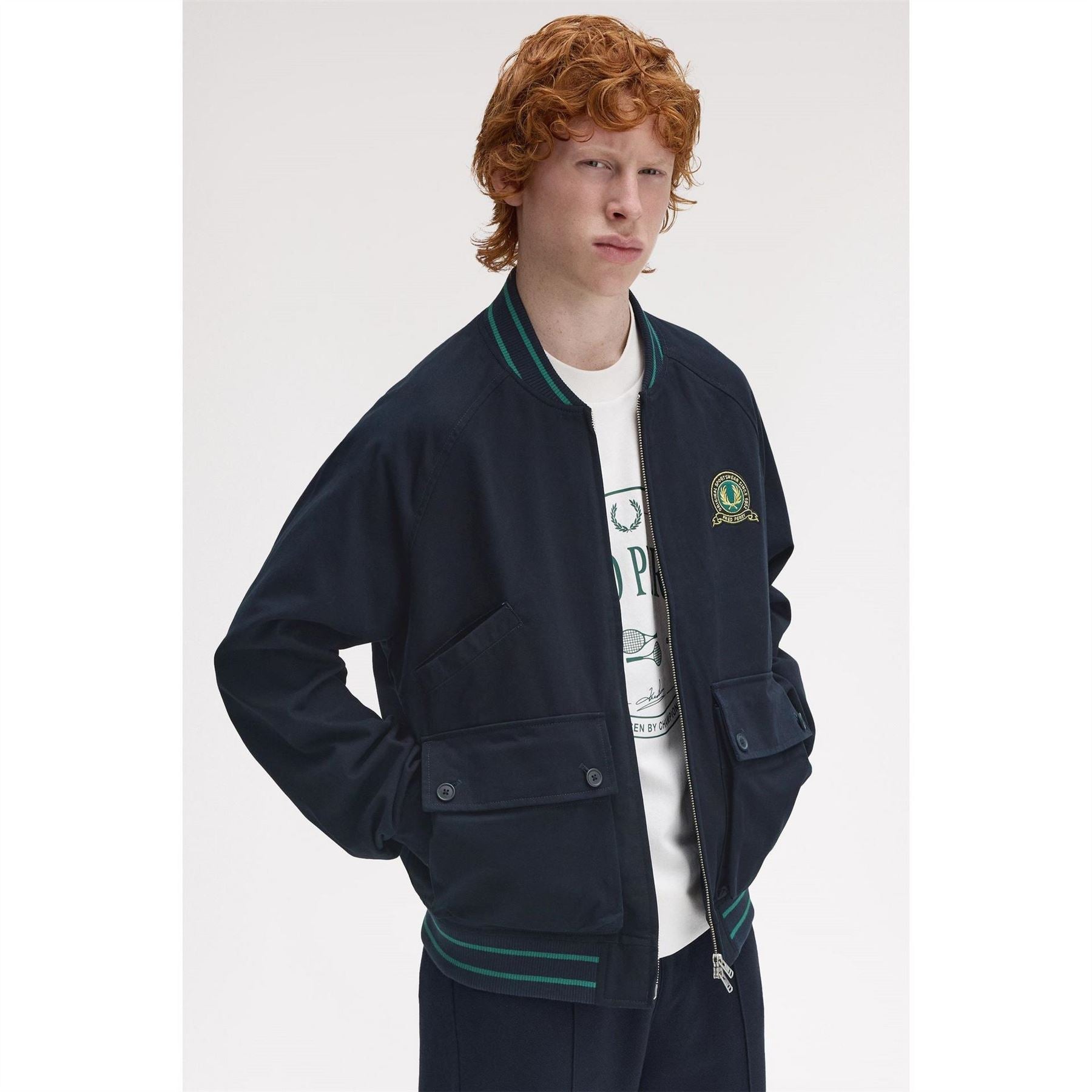 Fred Perry Laurel Emblem Bomber Jacket