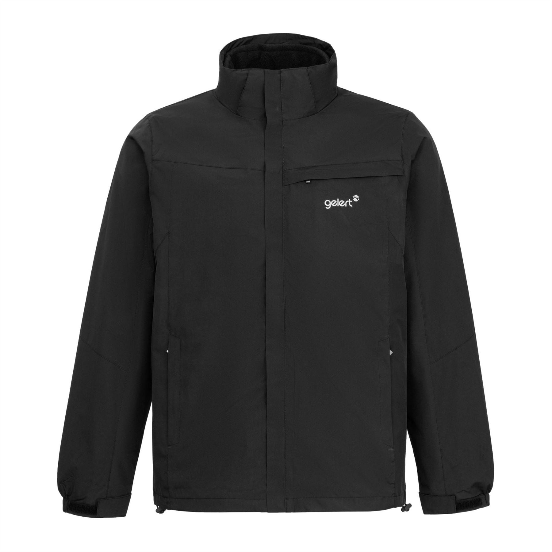 Gelert 3 In 1 Waterproof Windproof Detachable Hood Long Sleeve Jacket