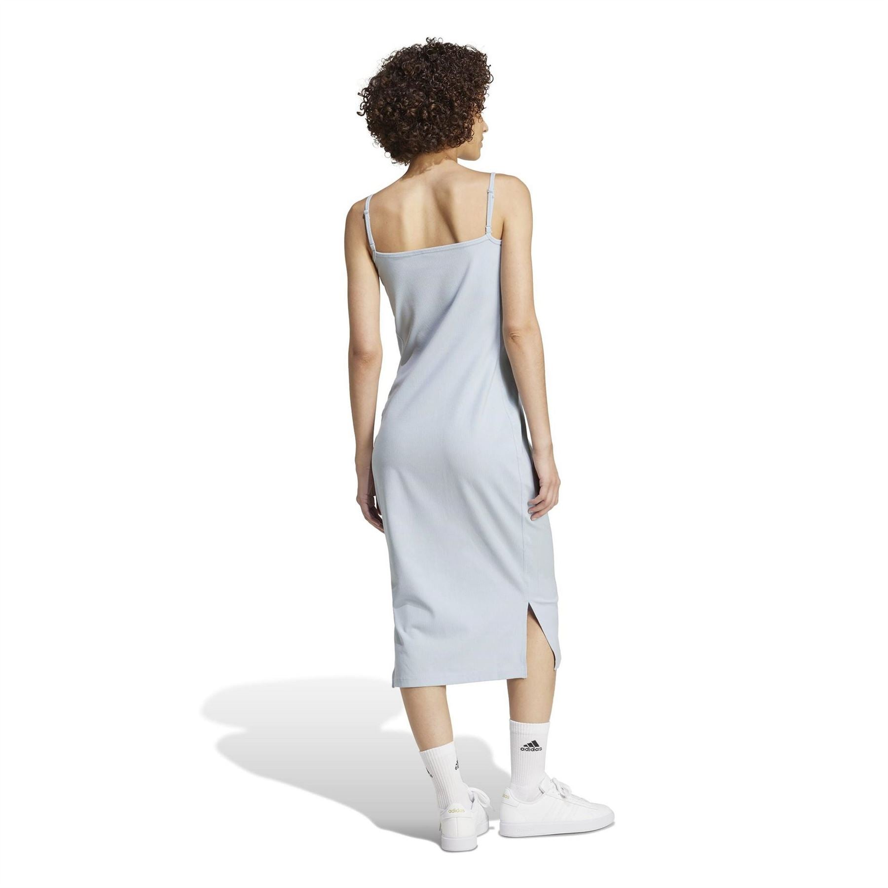 adidas All Szn Rib Fitted Midi Dress