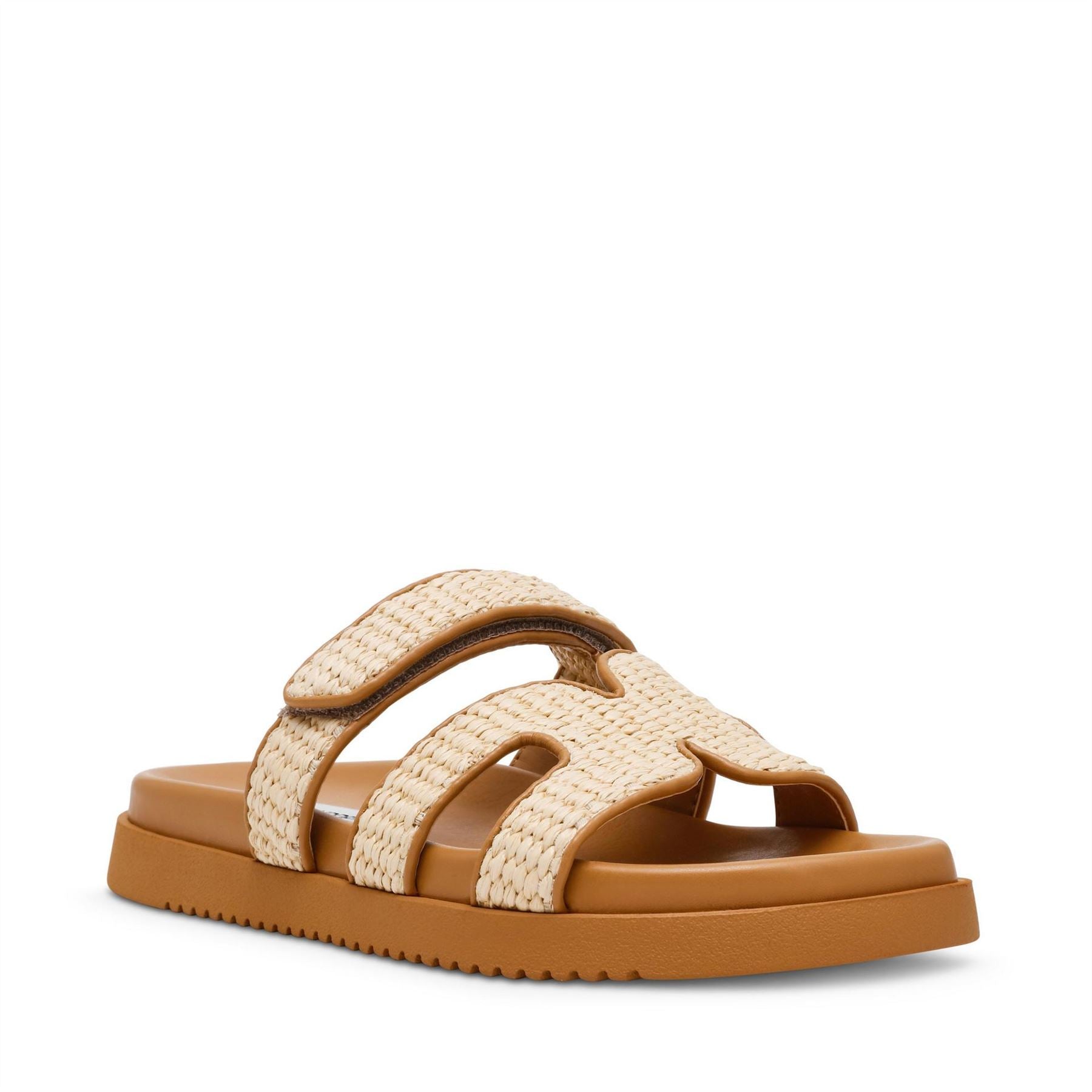 Steve Madden Textured Open Toe Slide Sandals