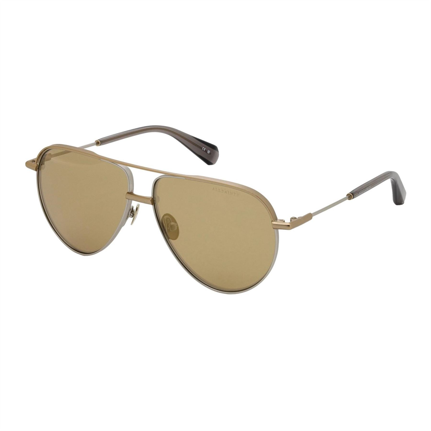 AllSaints Murphy 63 Aviator Double Bridge Sunglasses