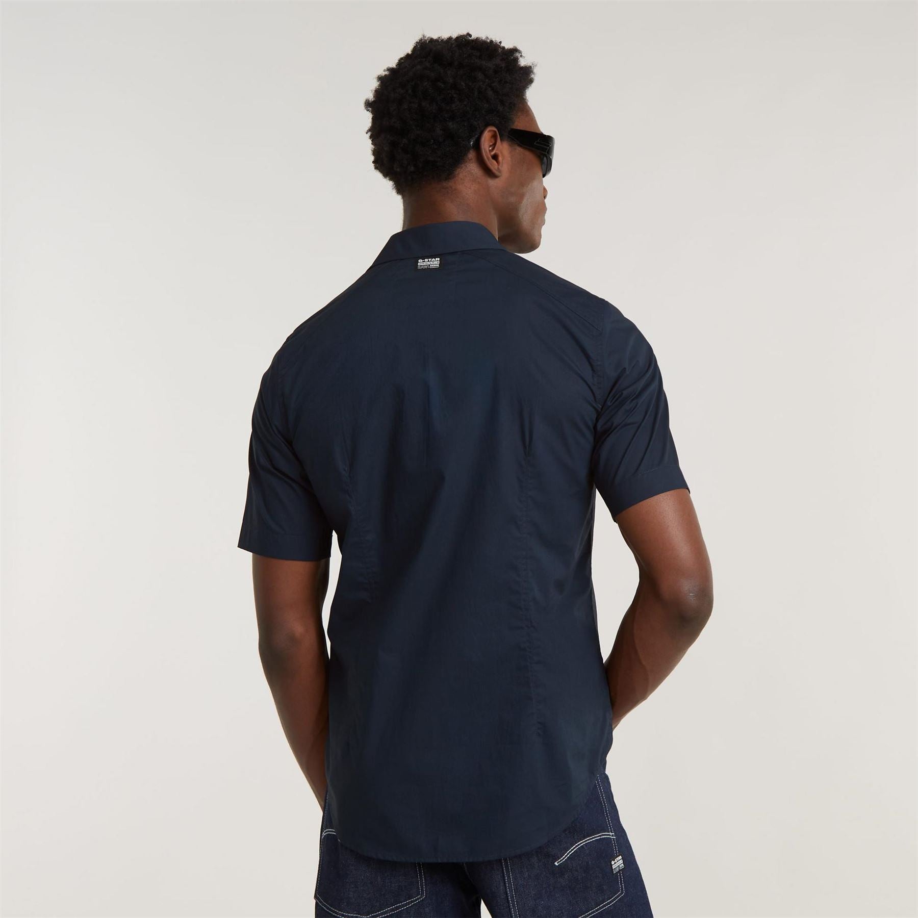 G Star G4a Slim Short Sleeve Oxford Shirt
