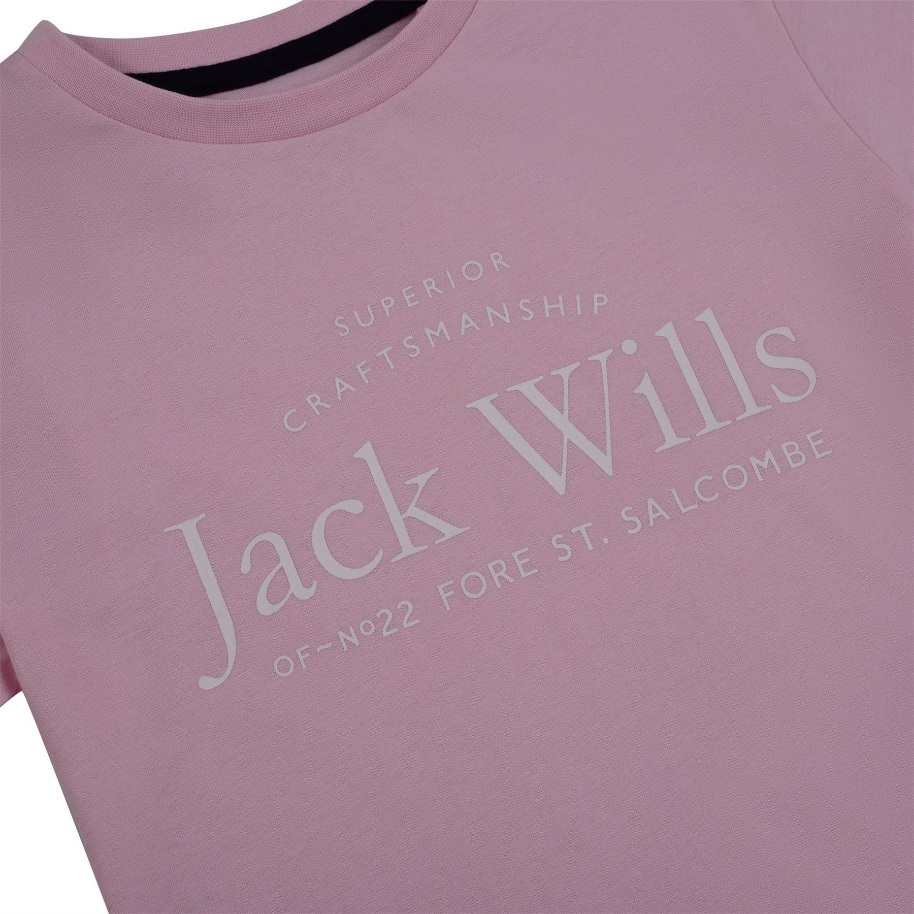 Jack Wills Kids Girls Forstal Script Logo T-Shirt