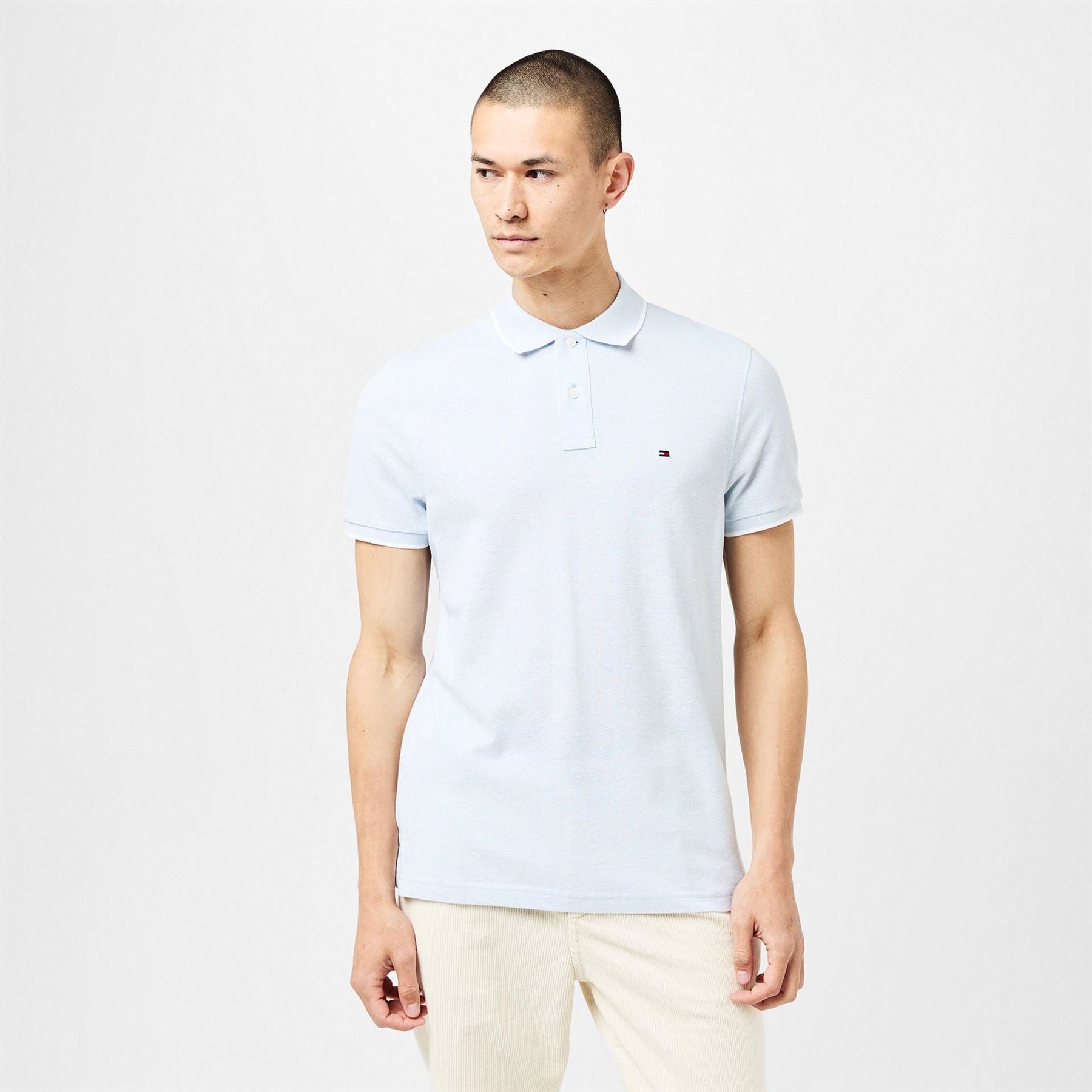 Tommy Hilfiger Linen Pique Regular Fit Short Sleeve Polo Shirt