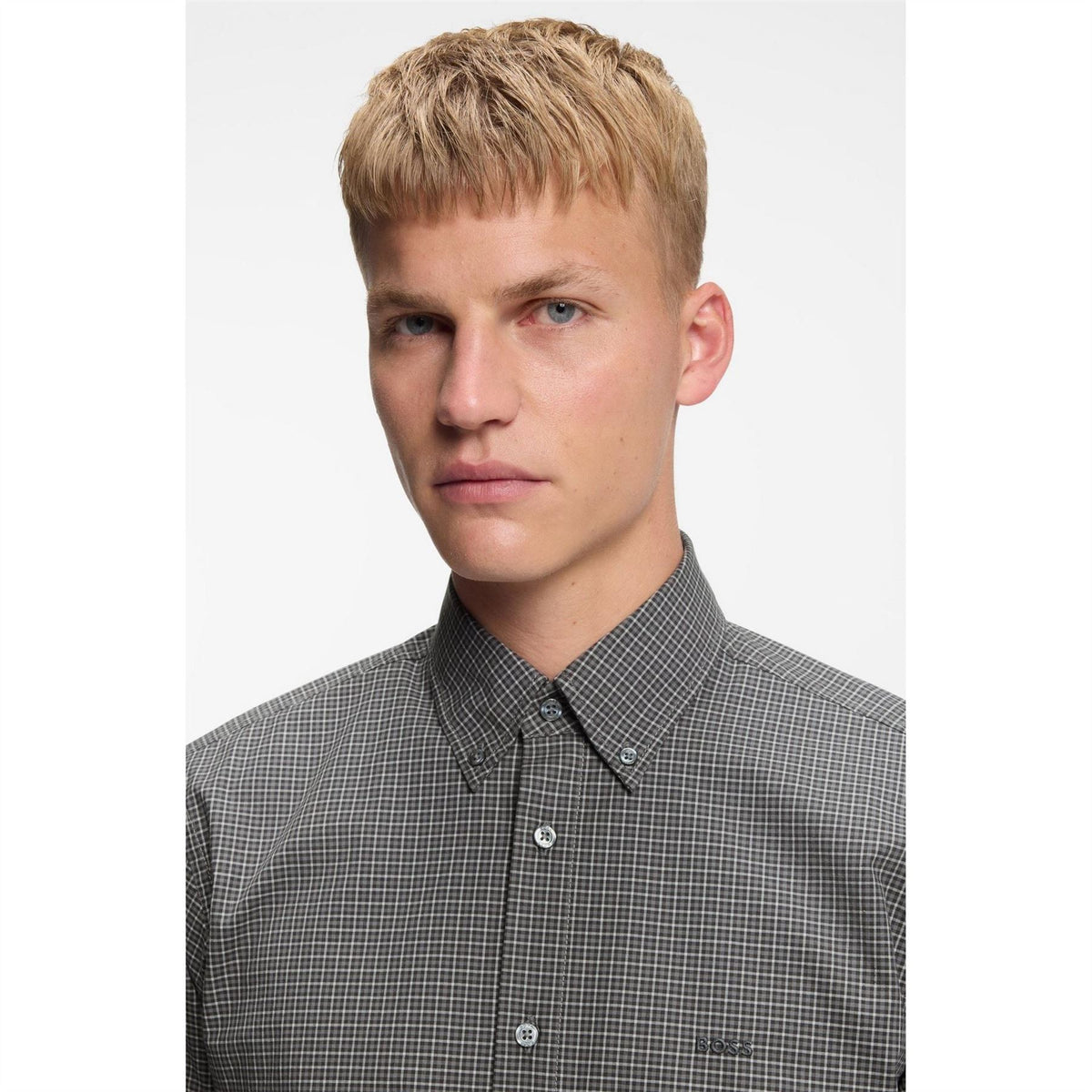 Boss Regular Fit Button Down Collar Long Sleeve Shirt