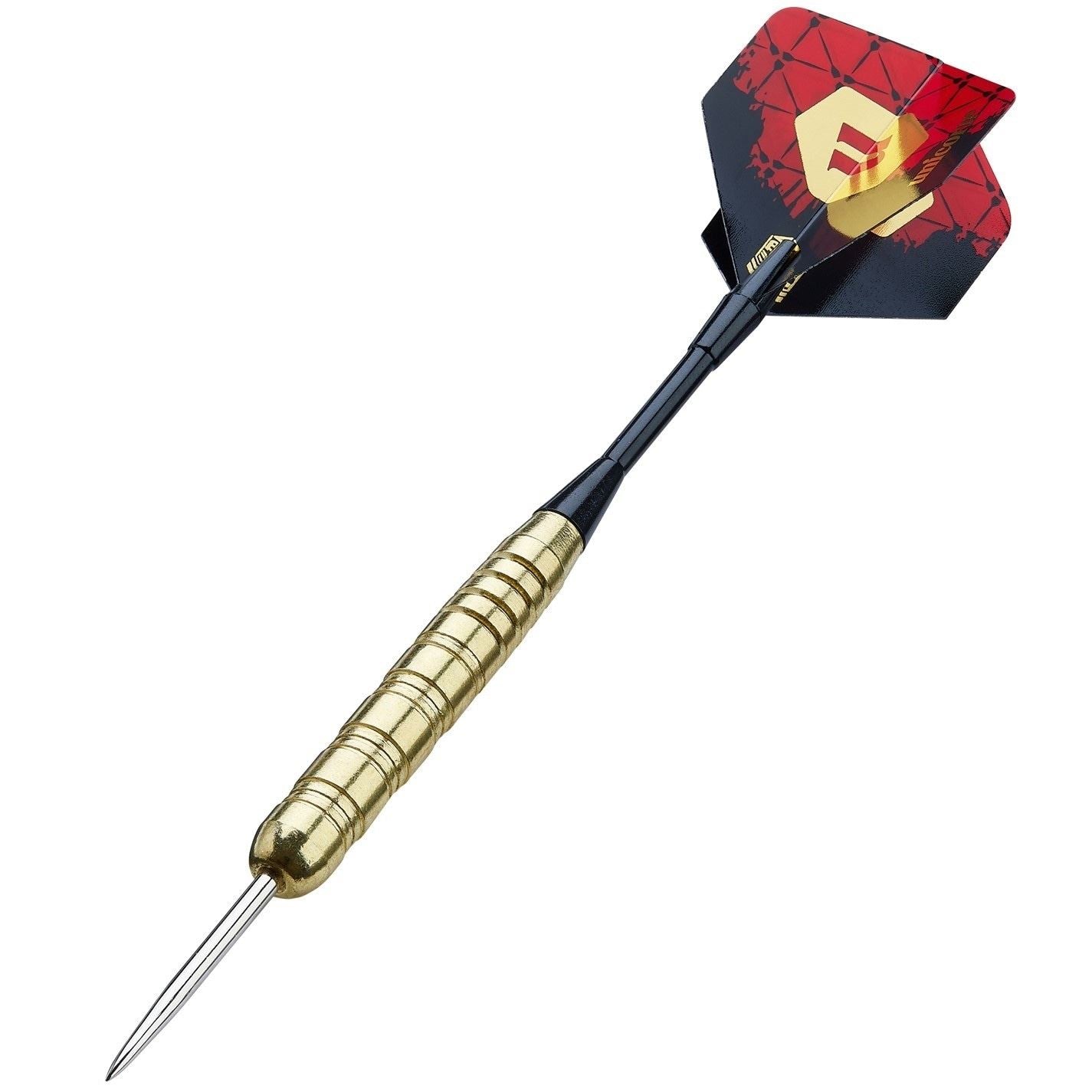 Unicorn Darts Steel Tip Darts Set | Level 1 | Brass Plated Steel Barrels | Knurled Grip