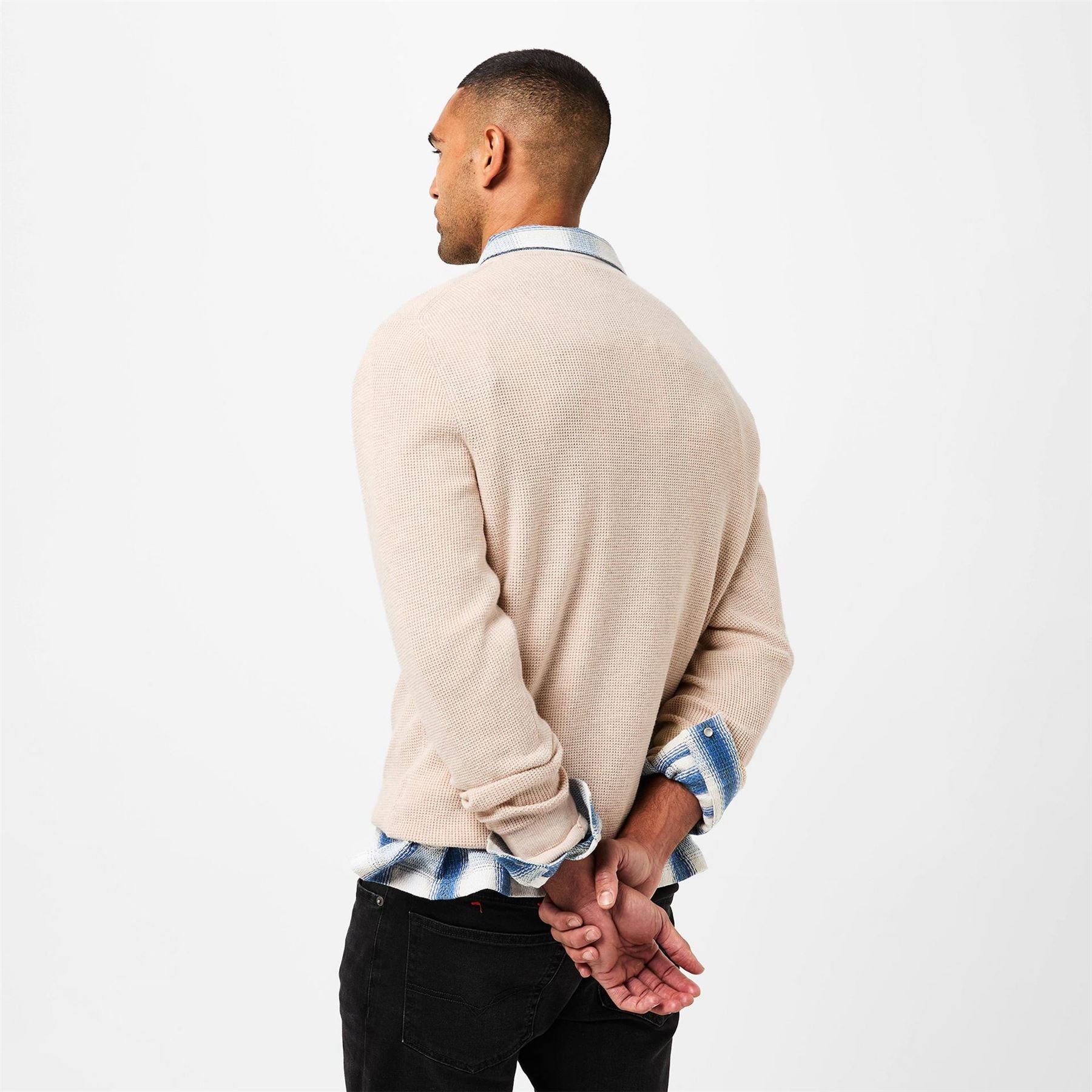 PS Paul Smith Knitted Patch Relaxed Fit Crew Neck Jumper