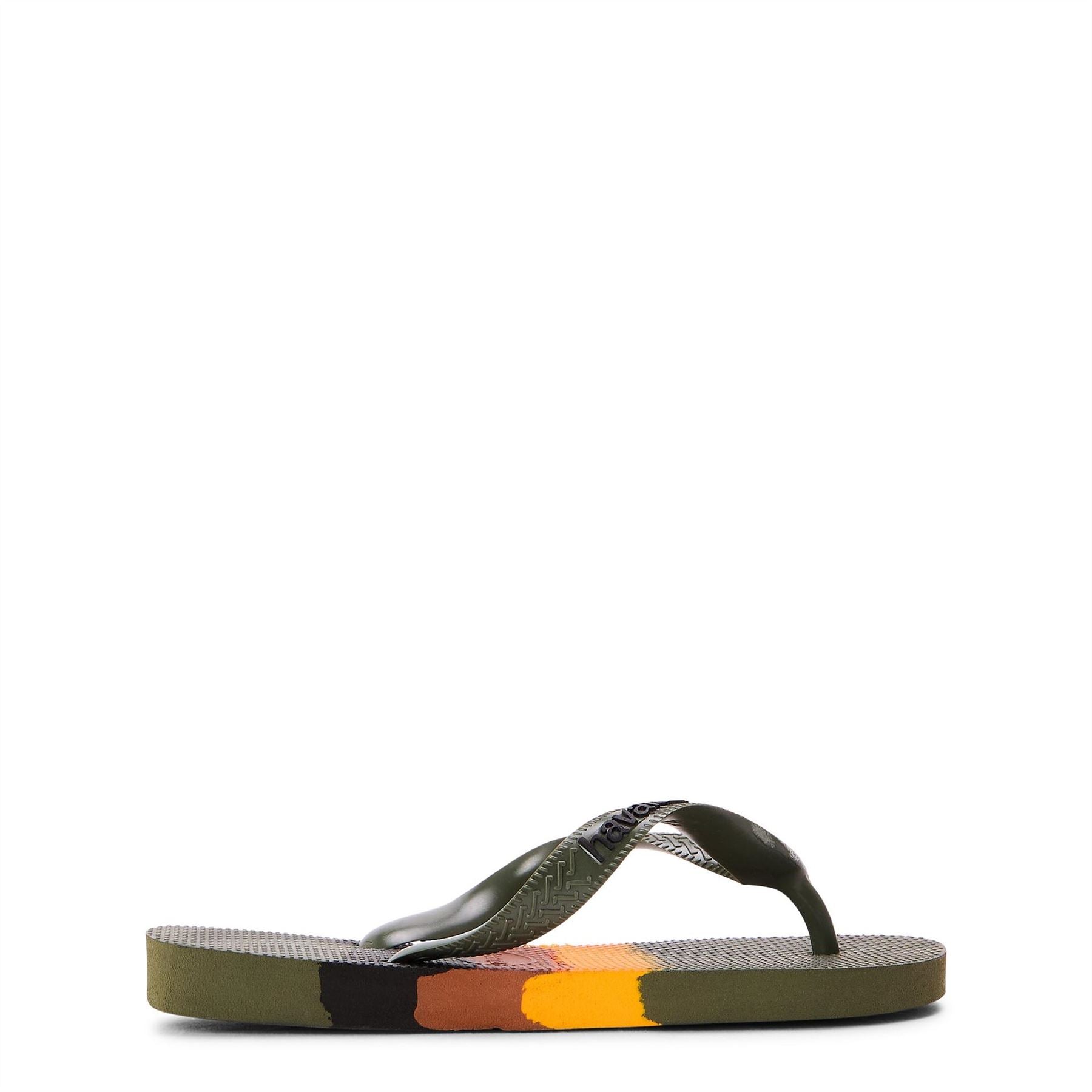 Havaianas Hav. Brasil Tech Green 33 34 Flip Flops Womens