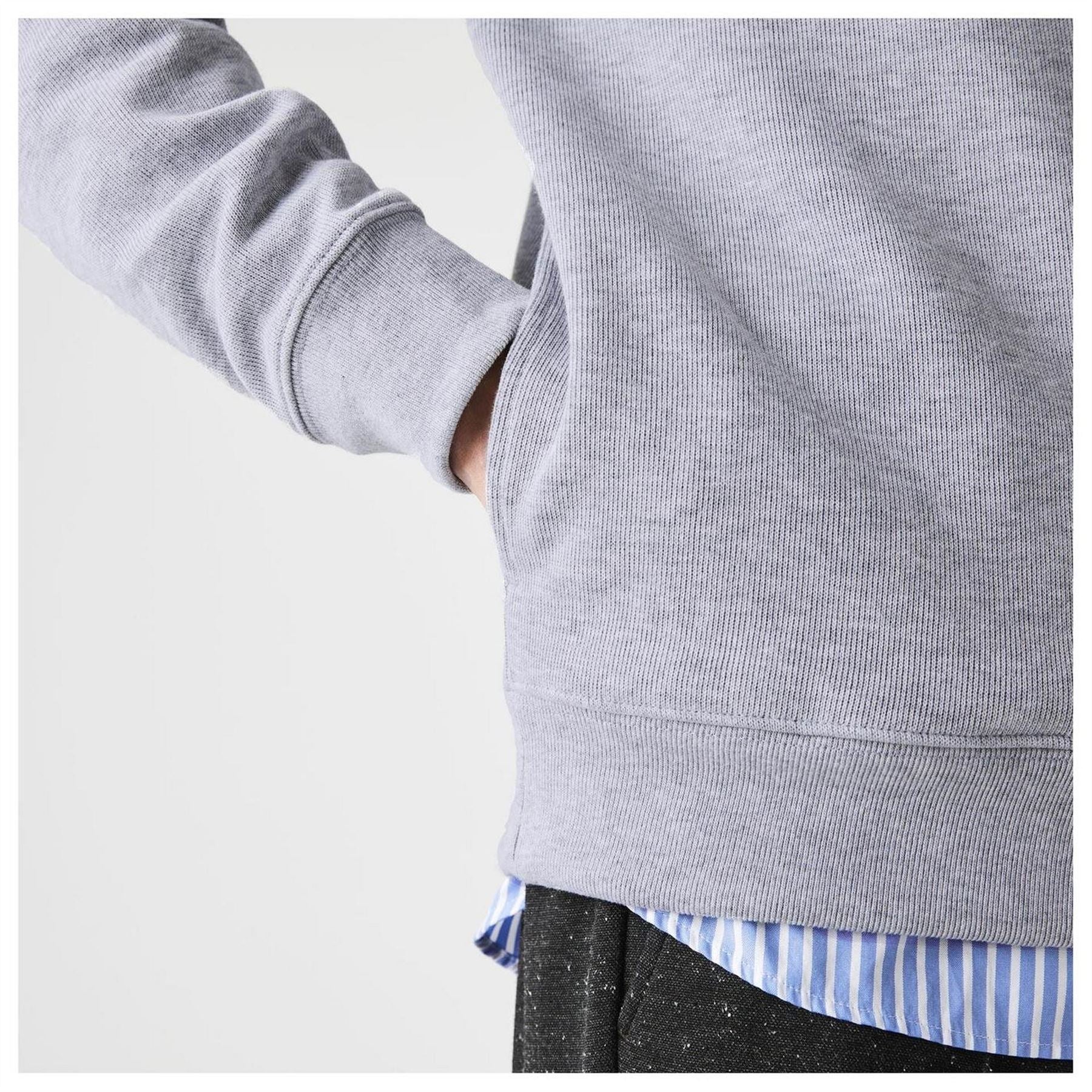 Lacoste Quarter Zip Fleece Top