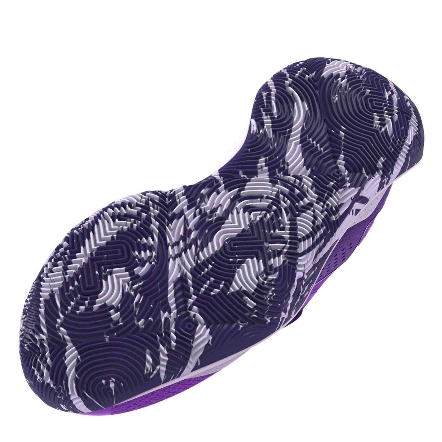 Under Armour Kids Jet 23 Graphic Print Basketball Canvas Low Top Sneakers