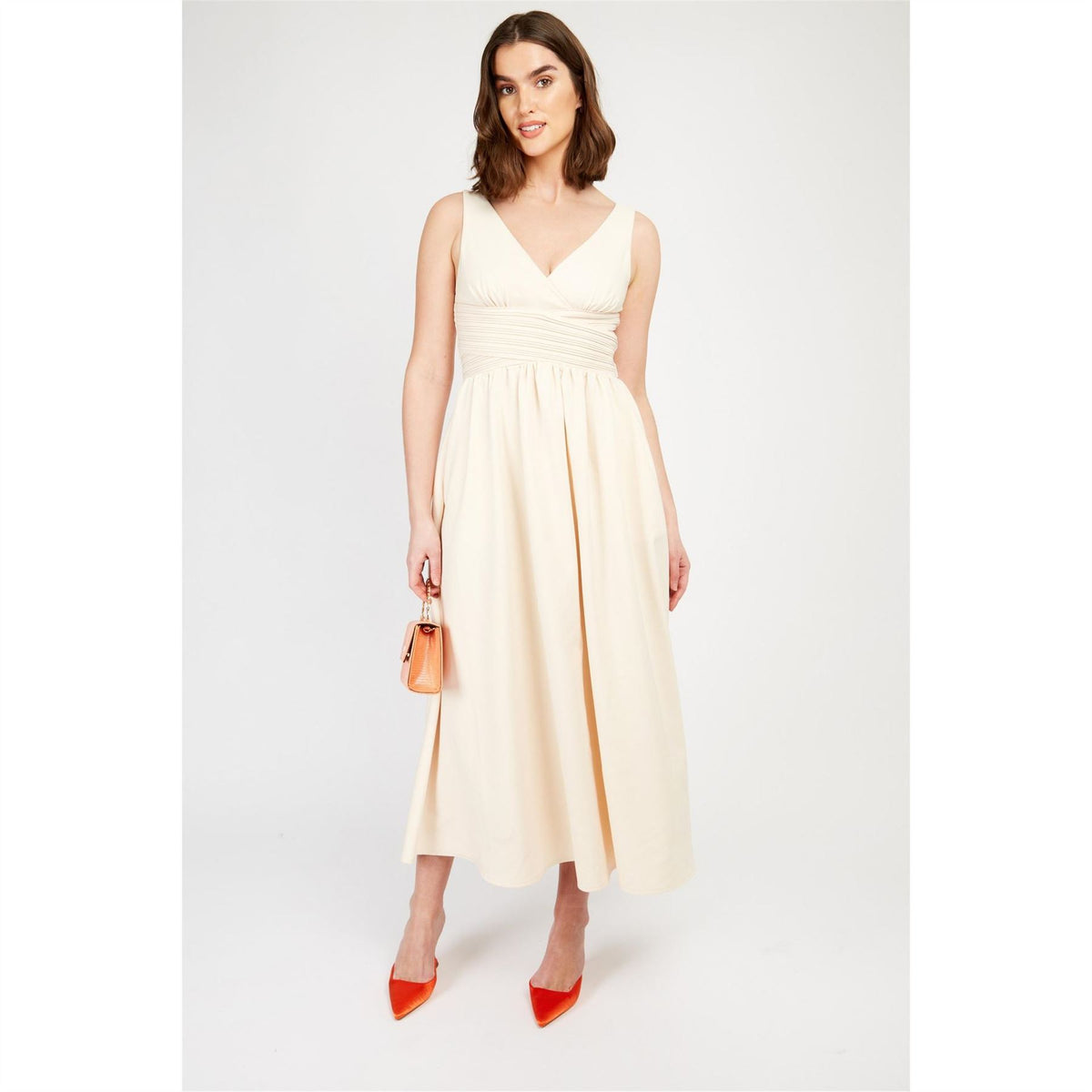 Little Mistress Maxi V-Neck Sleeveless A-Line Dress