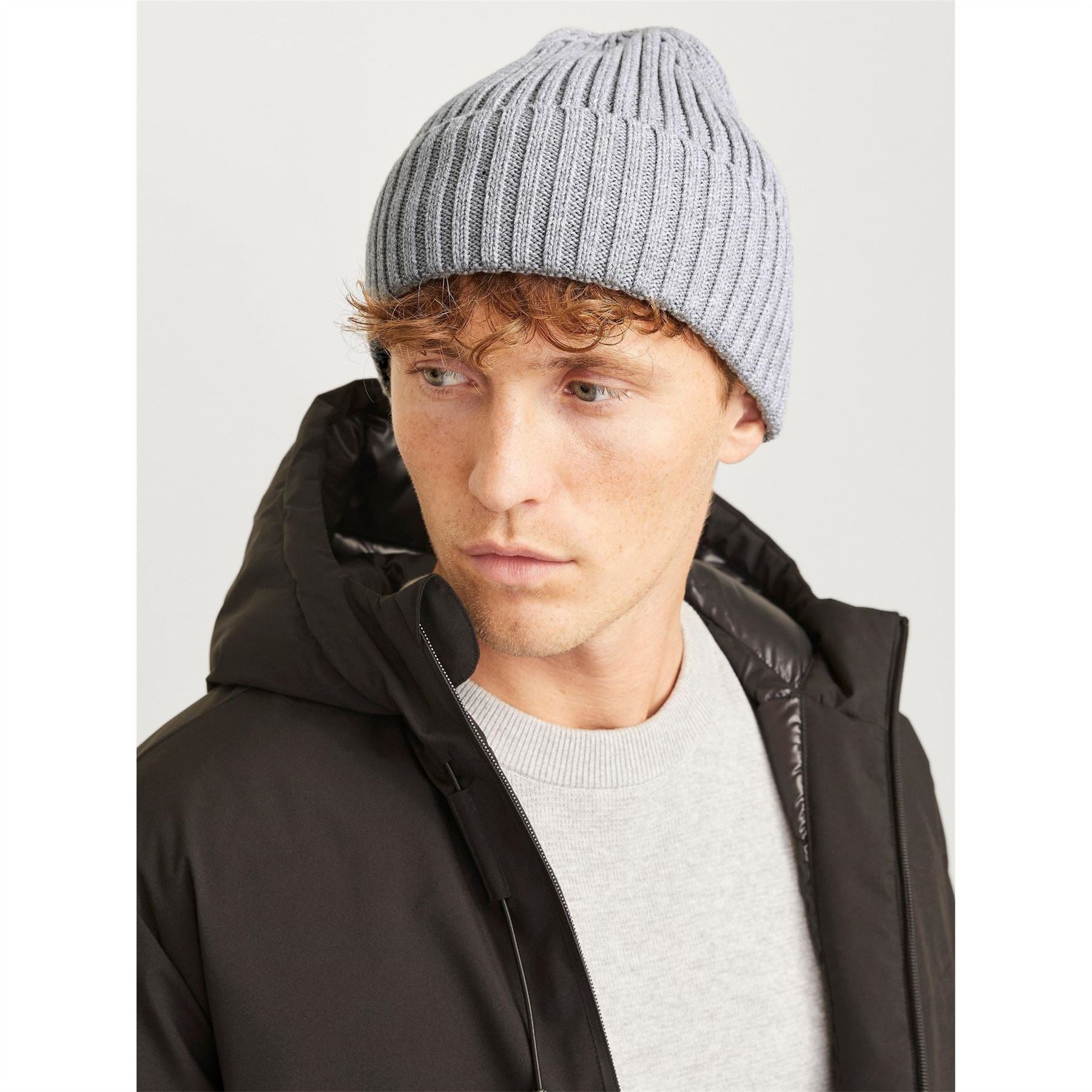 Jack and Jones Cotton Adjustable Cuff Beanie