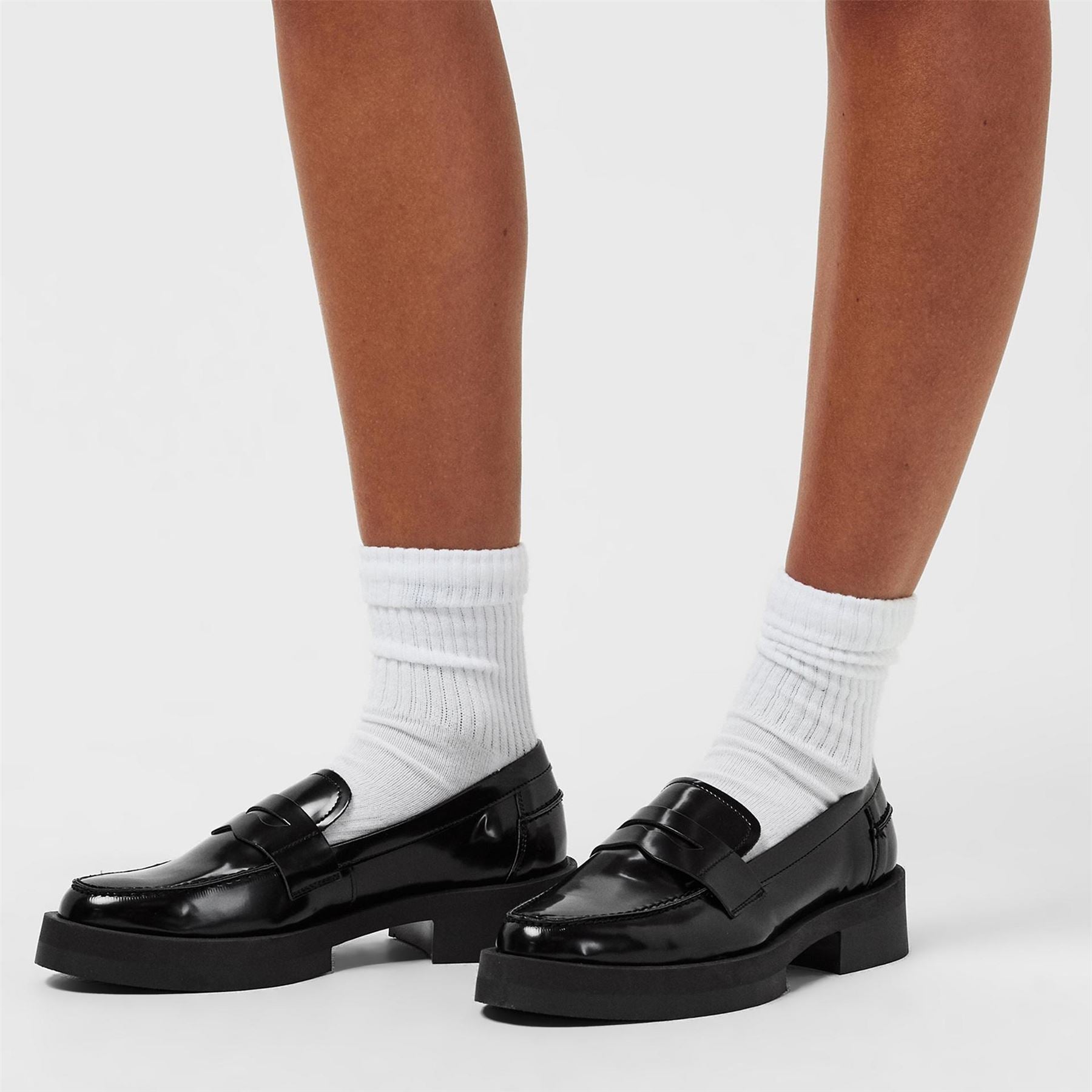 Steve Madden Penny Loafers with Low Block Heel