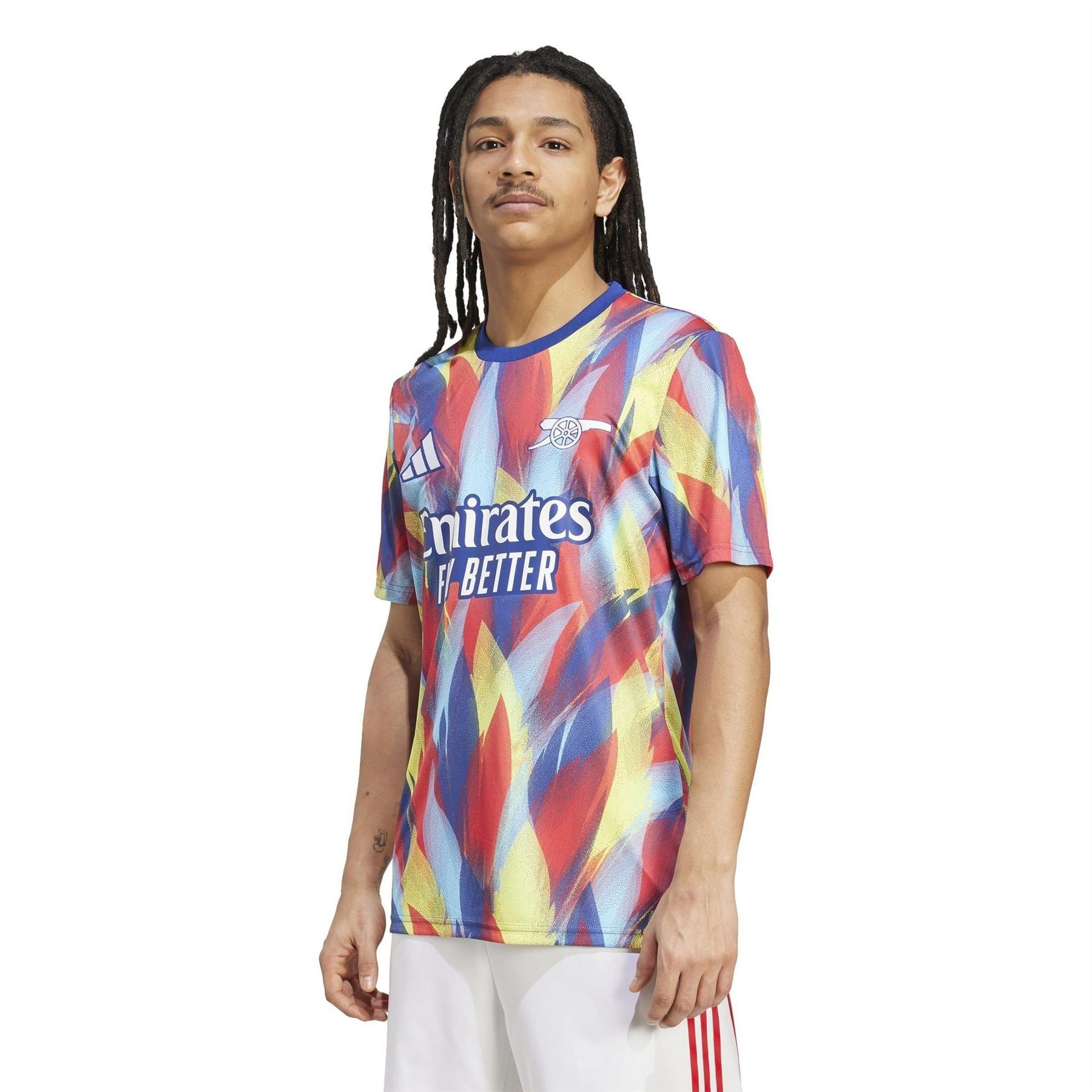 adidas Mens Arsenal Pre Match Shirt 2025 2026