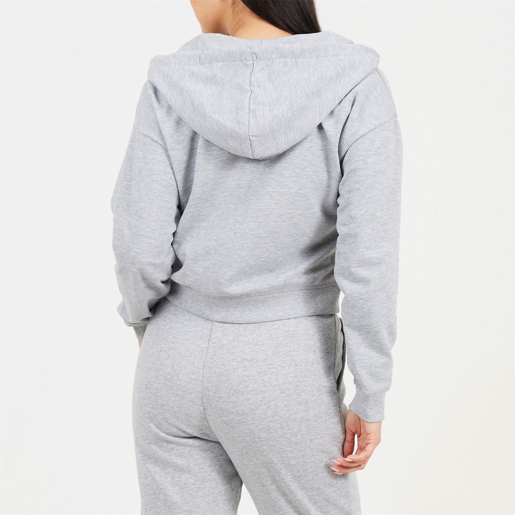 Brave Soul Cropped Zip Through Hoodie With Pockets