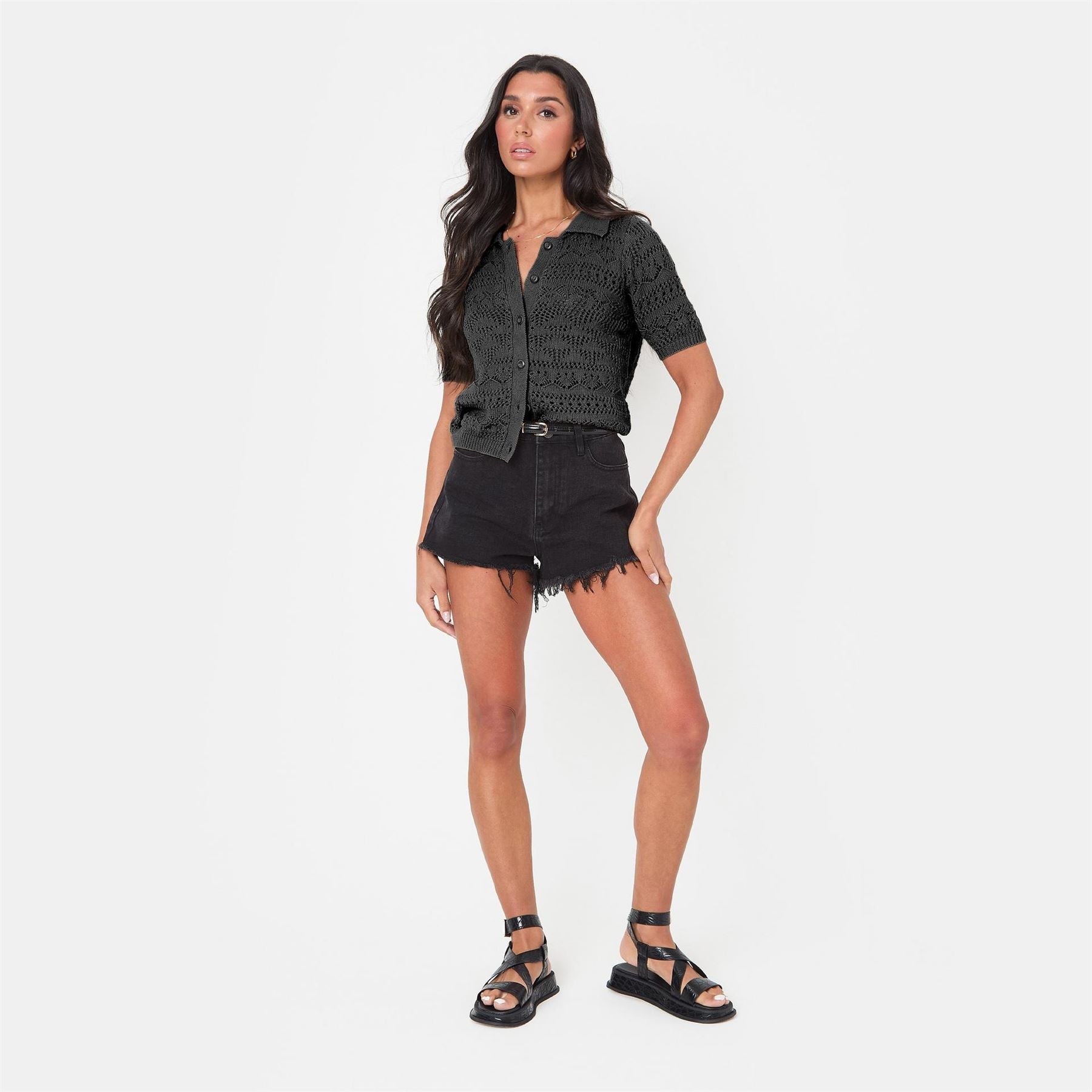 I Saw It First Crochet Lace Top