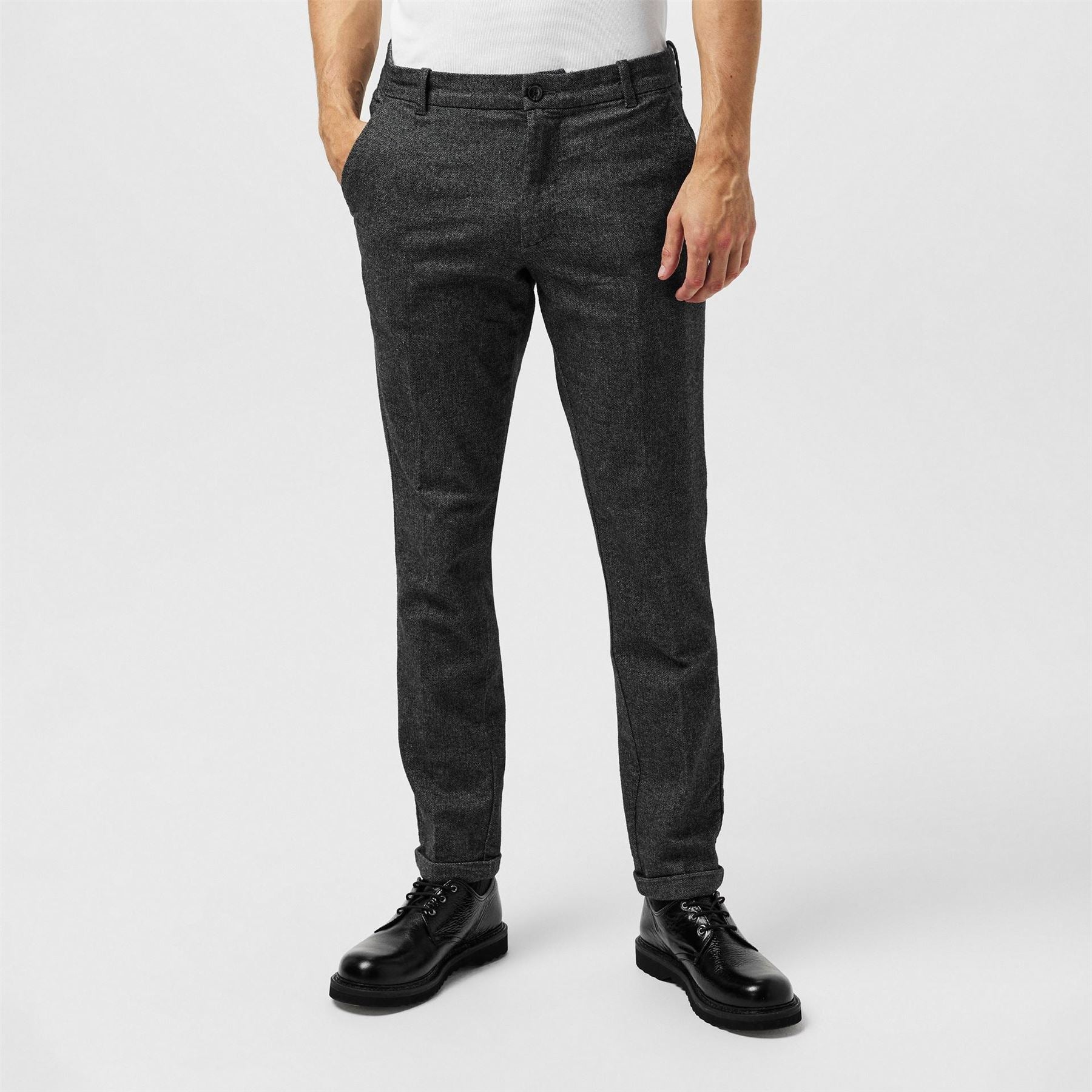 Jack and Jones Henry Heathered Straight Leg Chinos