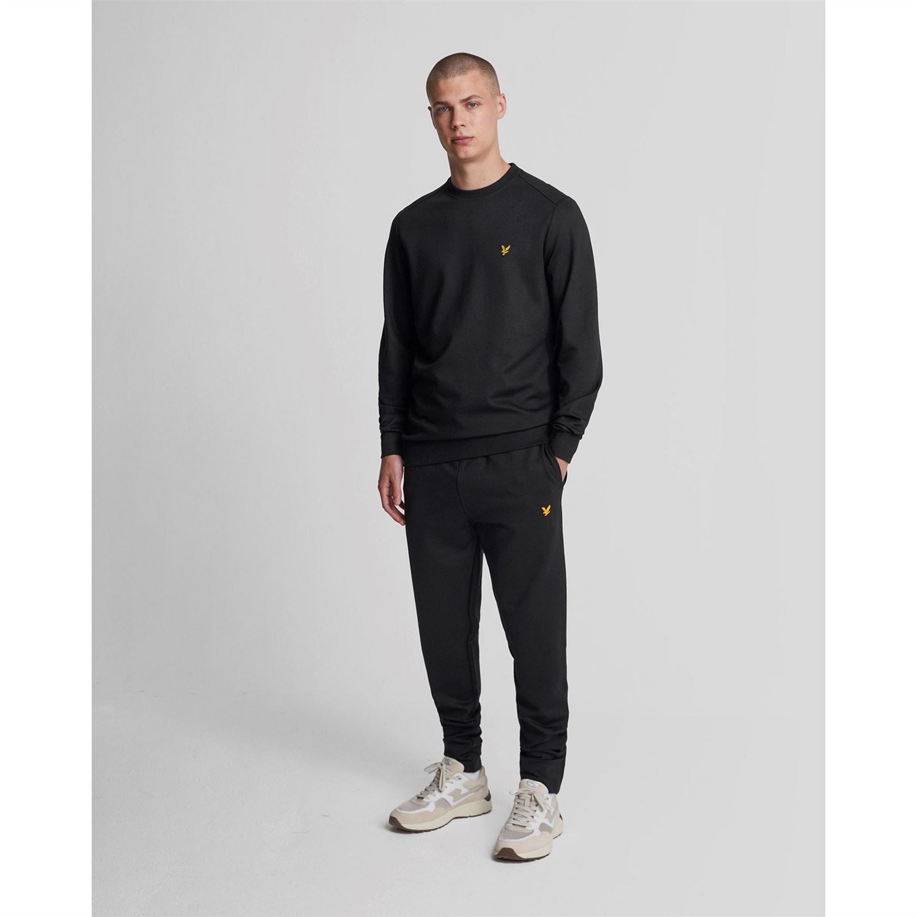 Lyle and Scott Eagle Logo Solid Patterned Slim Joggers