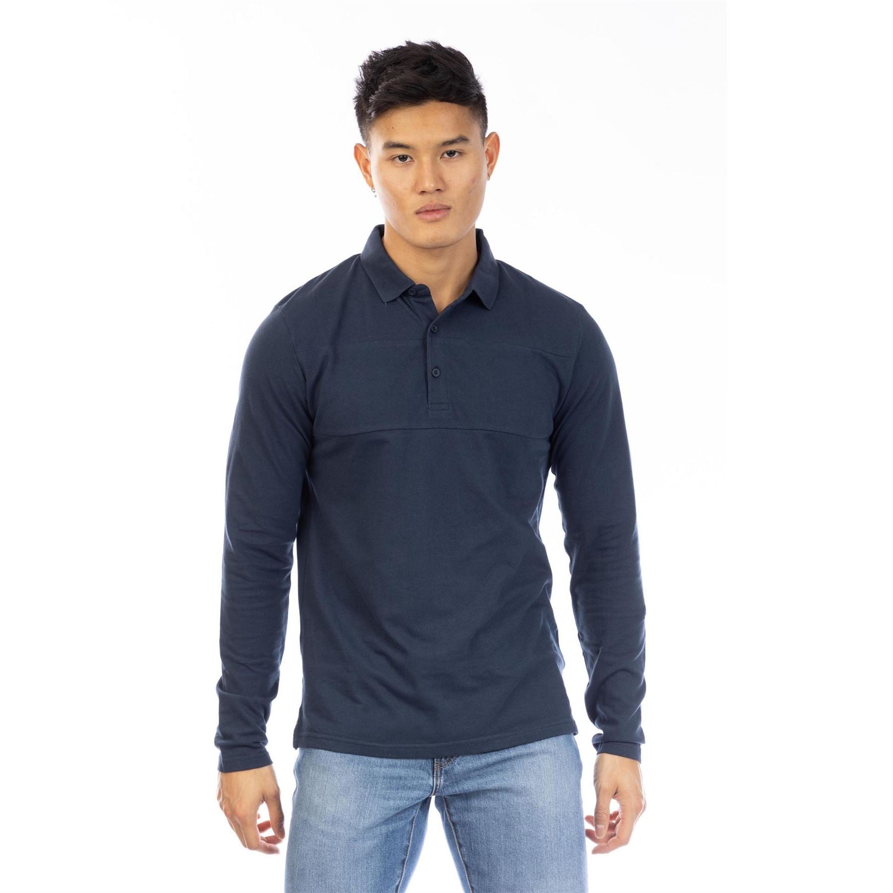 Peter Werth W Noaks Collared Neck Long Sleeve Polo Shirt
