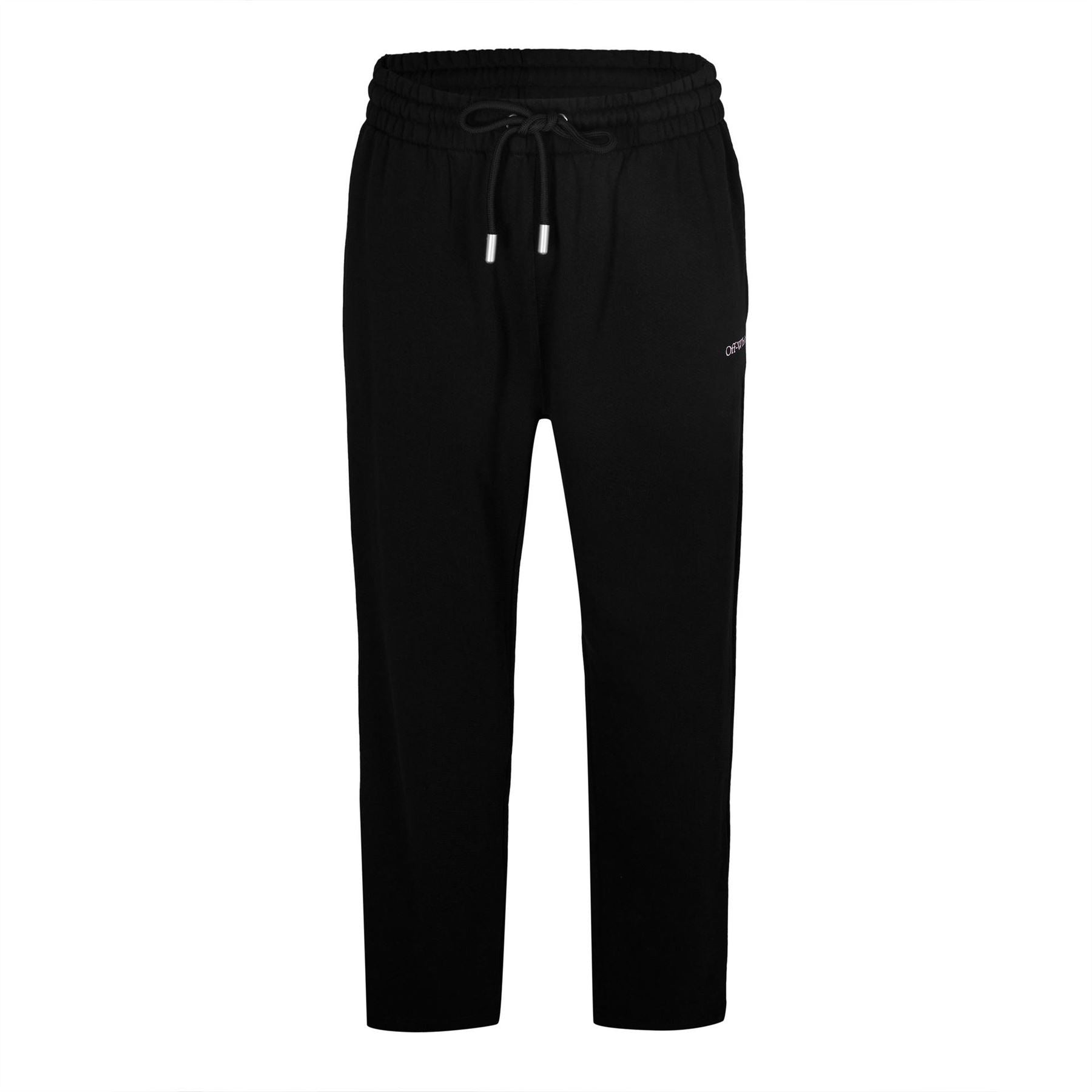 Off White Closed Hem Fleece Joggers