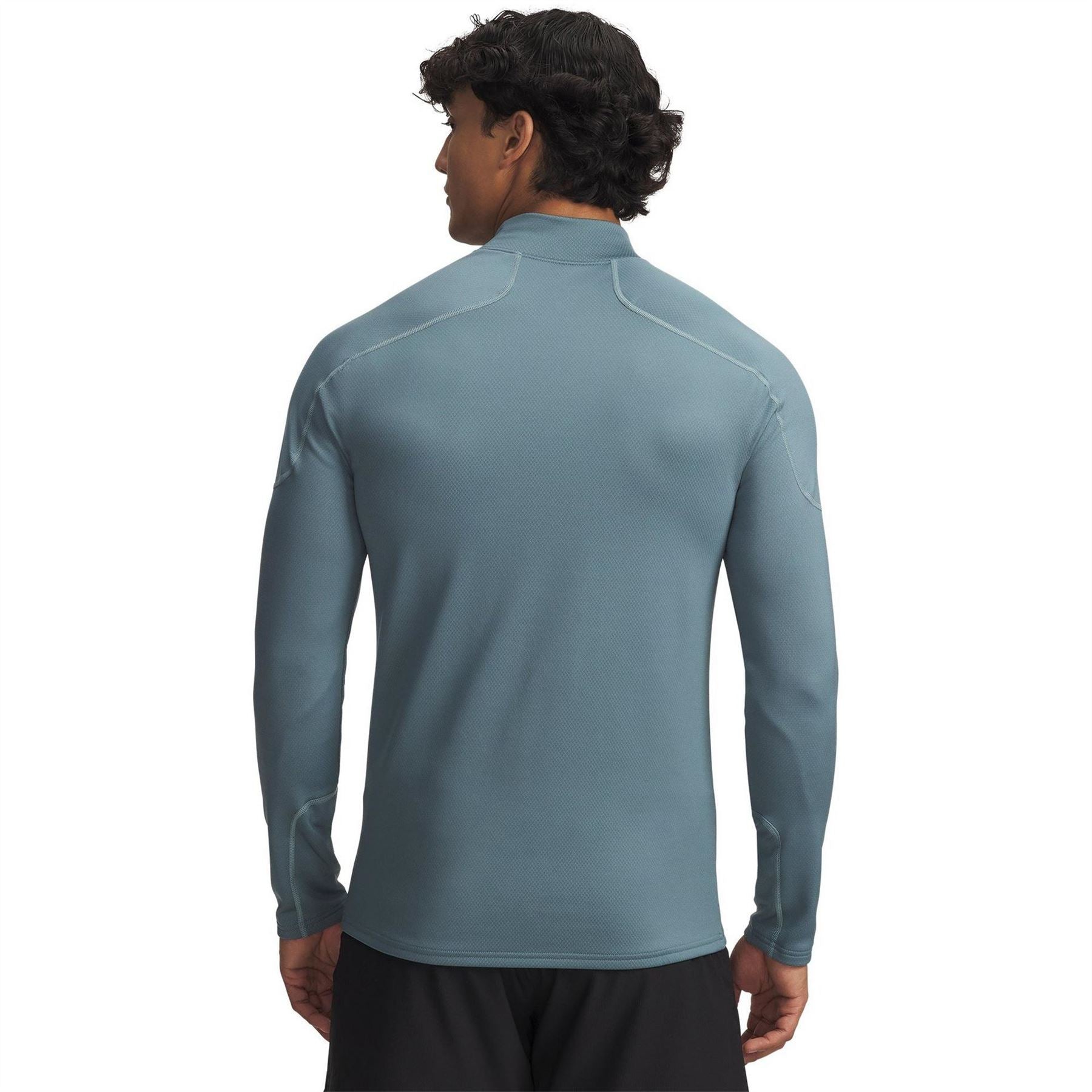 Under Armour Mock Neck High Collar Raglan Sleeve Compression Fit Midlayer